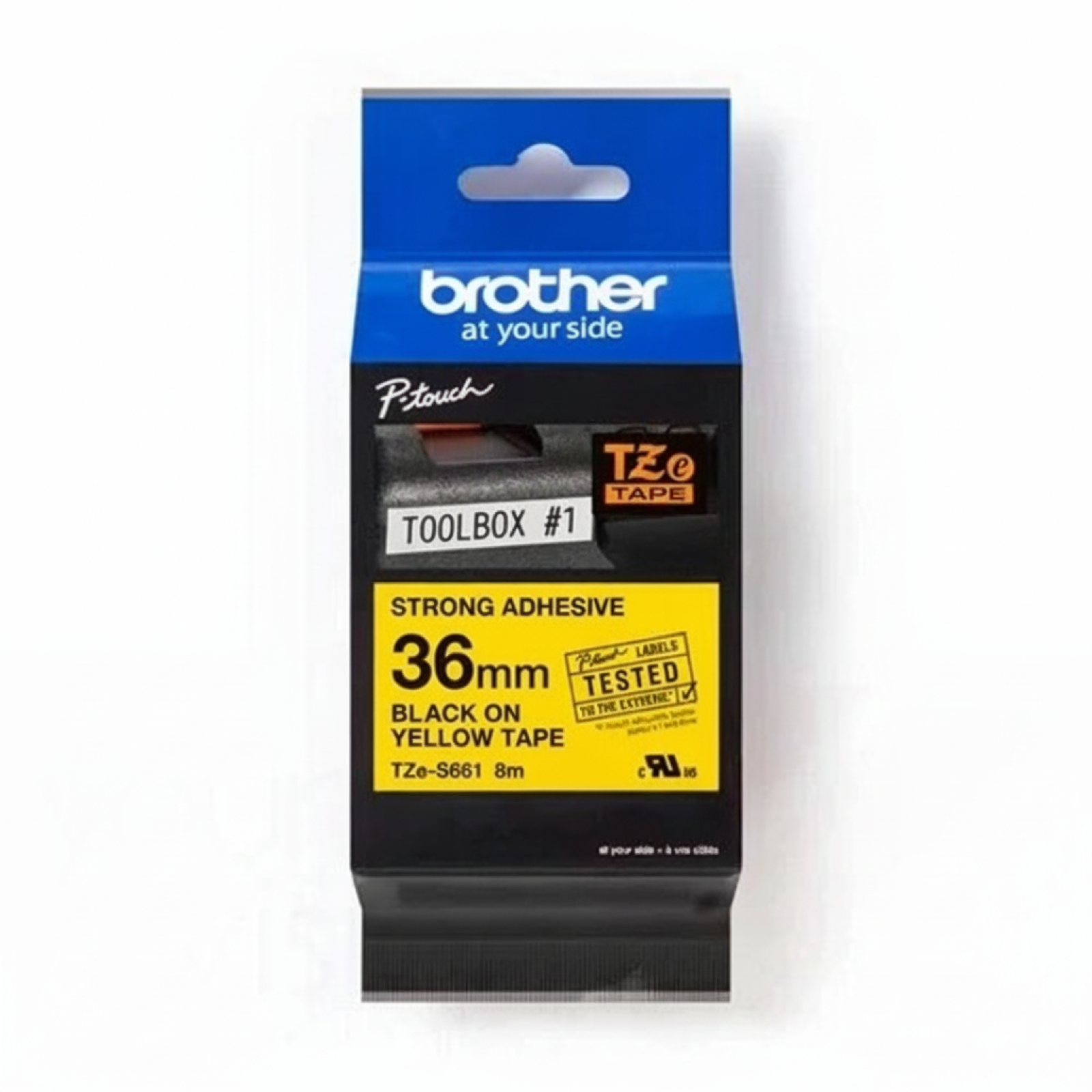 Original OEM Tape Brother TZe-S661 (TZe-S661) (Yellow) (36 mm, 8 m, Yellow)