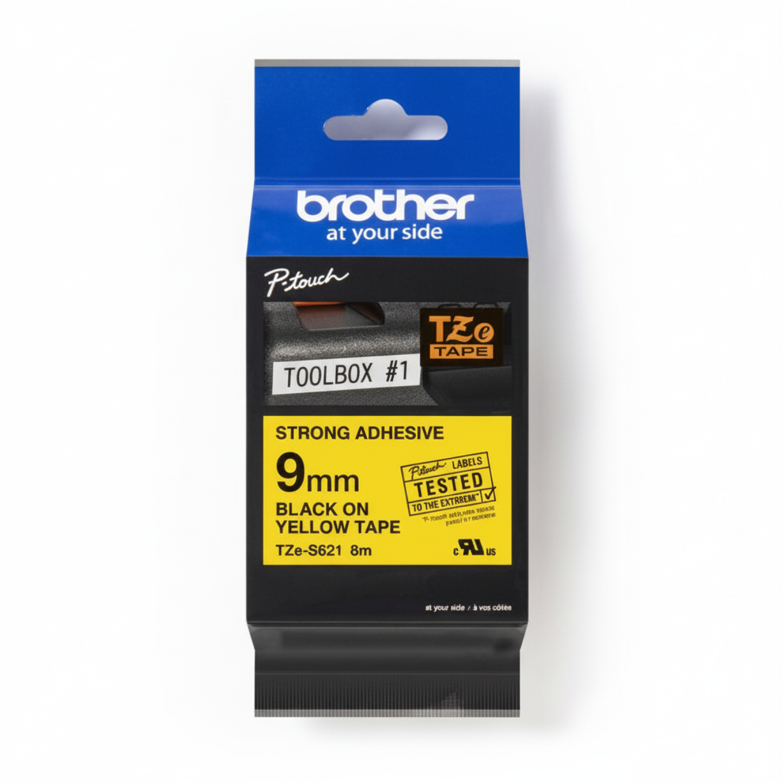 Original OEM Tape Brother TZe-S621 (TZe-S621) (Yellow) (9 mm, 8 m, Yellow)