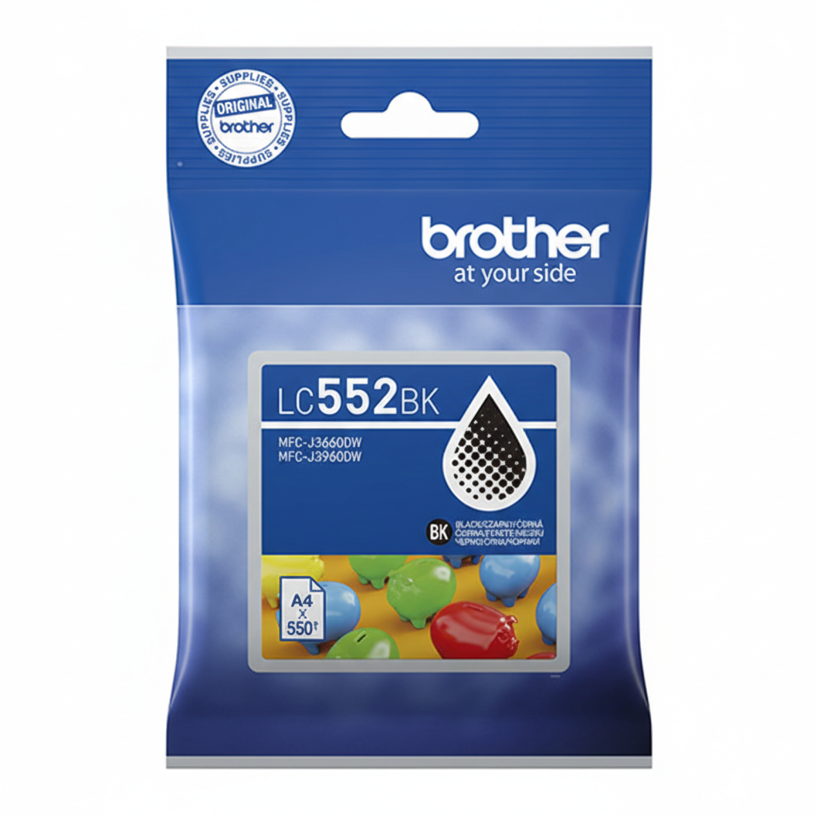 Original OEM Ink Cartridge Brother LC-552 BK (LC552BK) (Black)