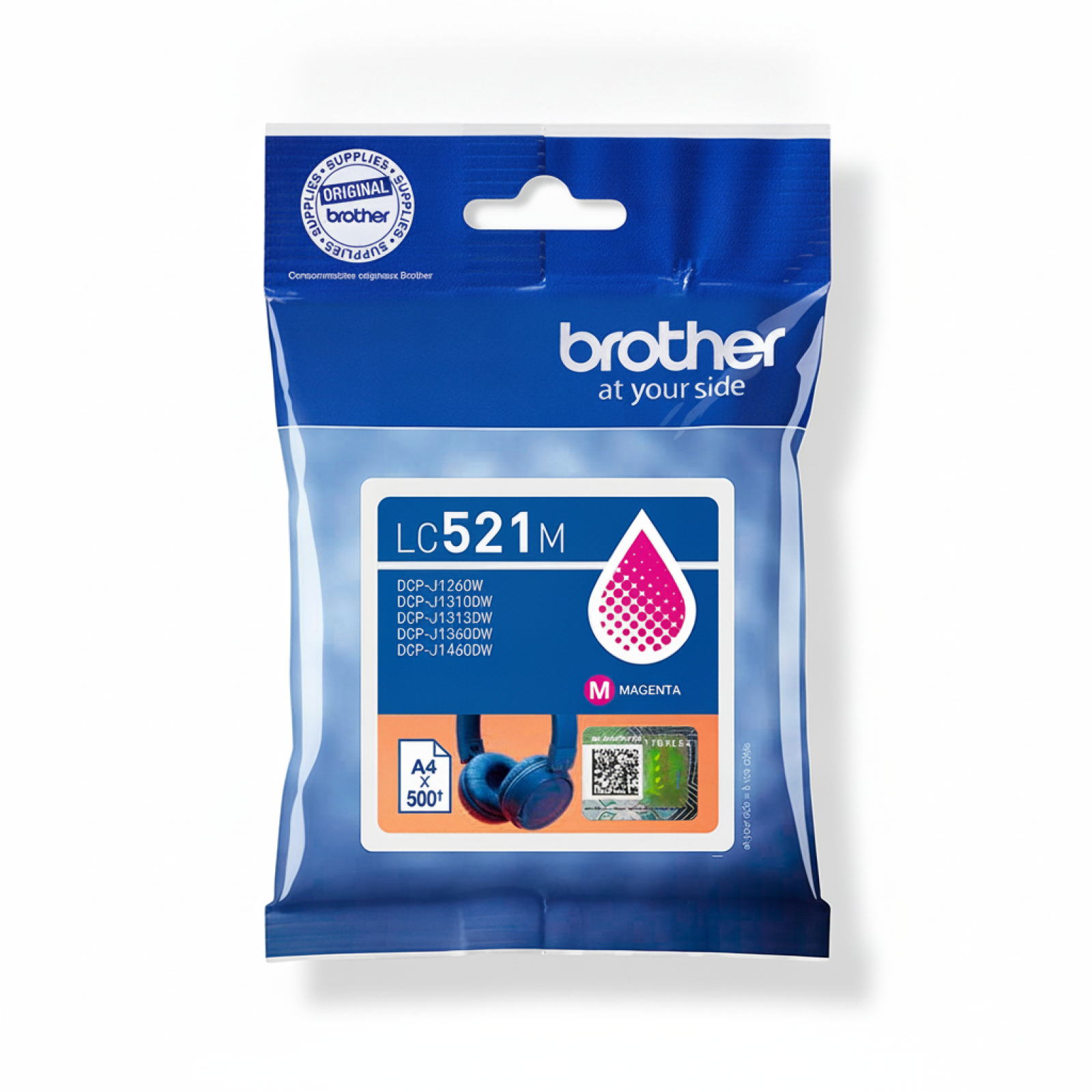 Original OEM Ink Cartridge Brother LC-521 M (LC521M) (Magenta)