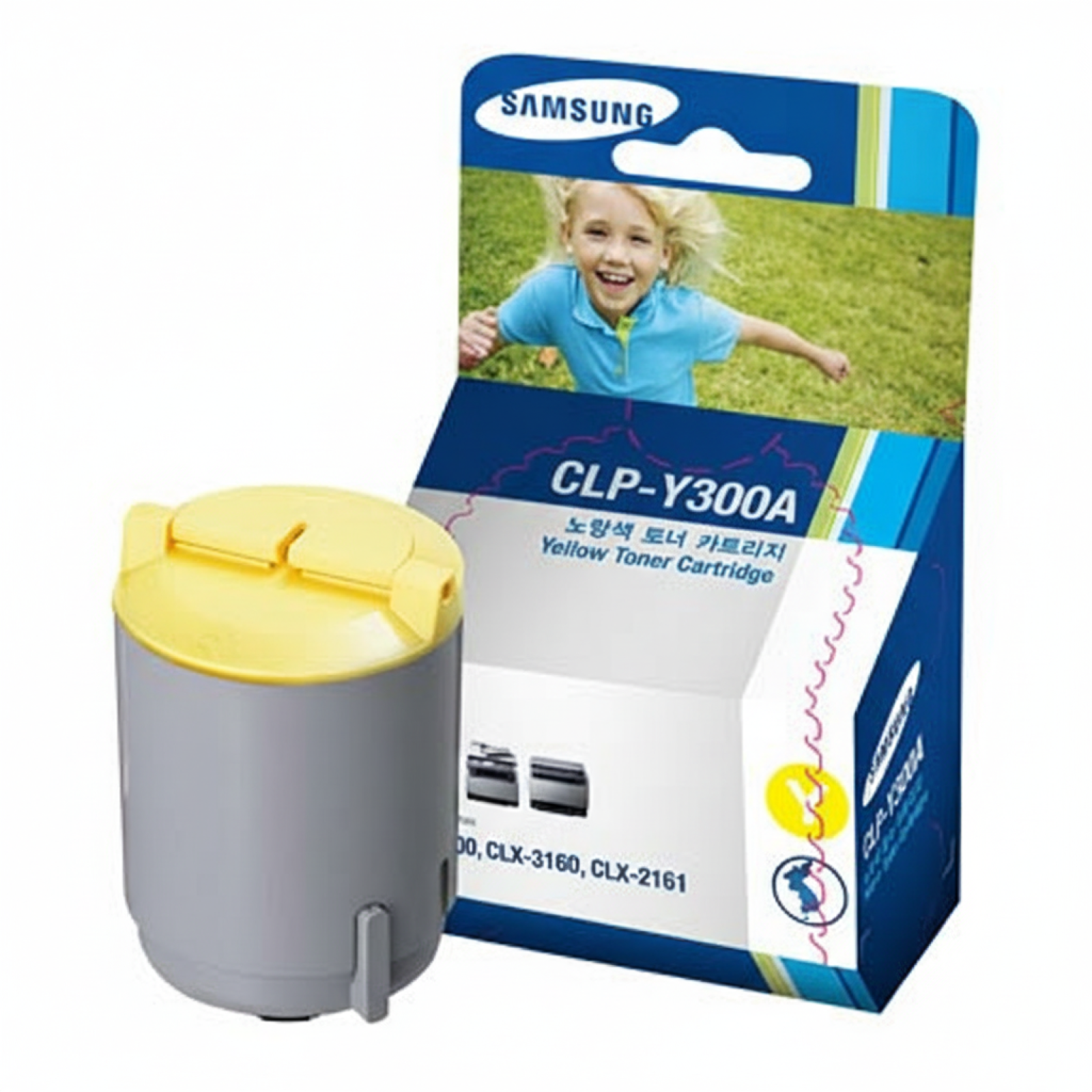 Original OEM Toner Samsung CLP-Y300A (CLP-Y300A) (Yellow)
