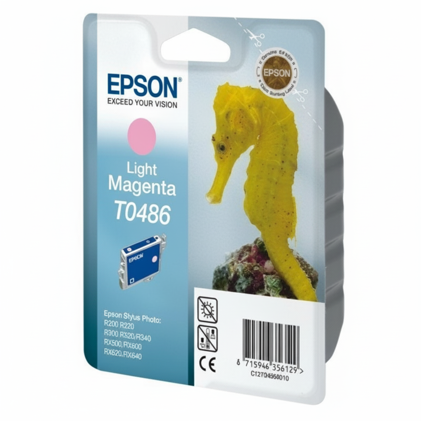 Original OEM Ink Cartridge Epson T0486 (C13T04864010) (Light magenta)