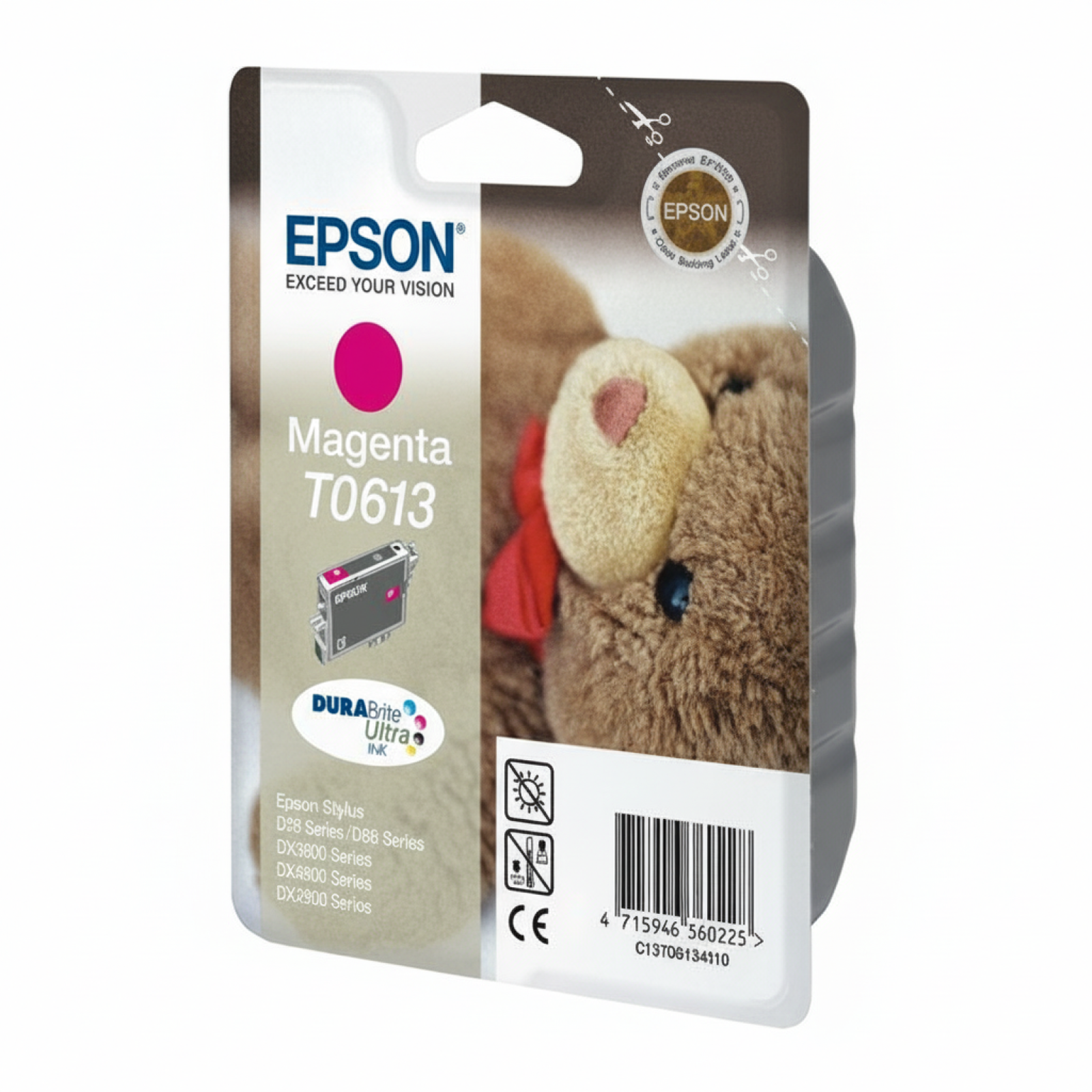 Original OEM Ink Cartridge Epson T0613 (C13T06134010) (Magenta)
