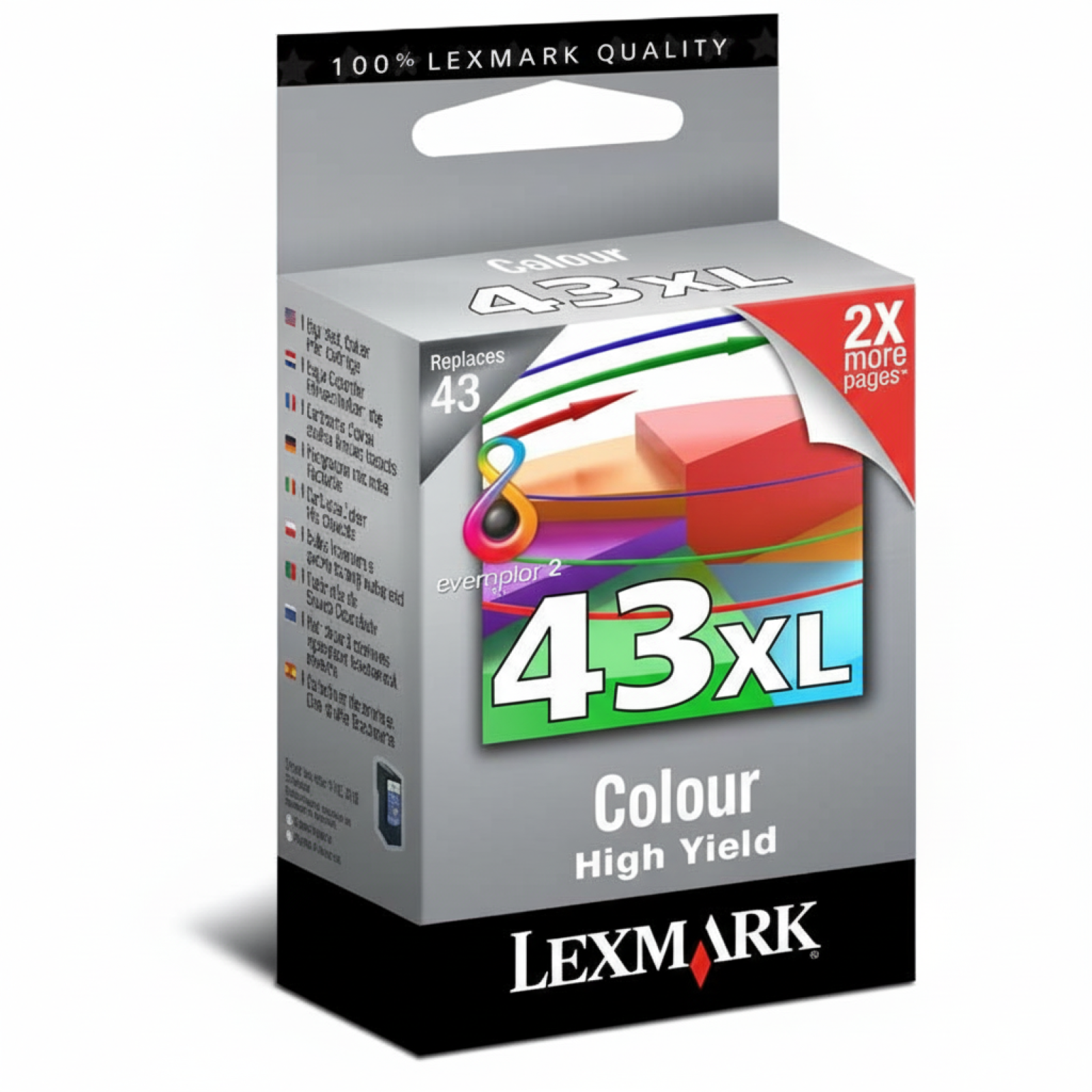 Original OEM Ink Cartridge Lexmark 43 XL (18YX143E) (Color)
