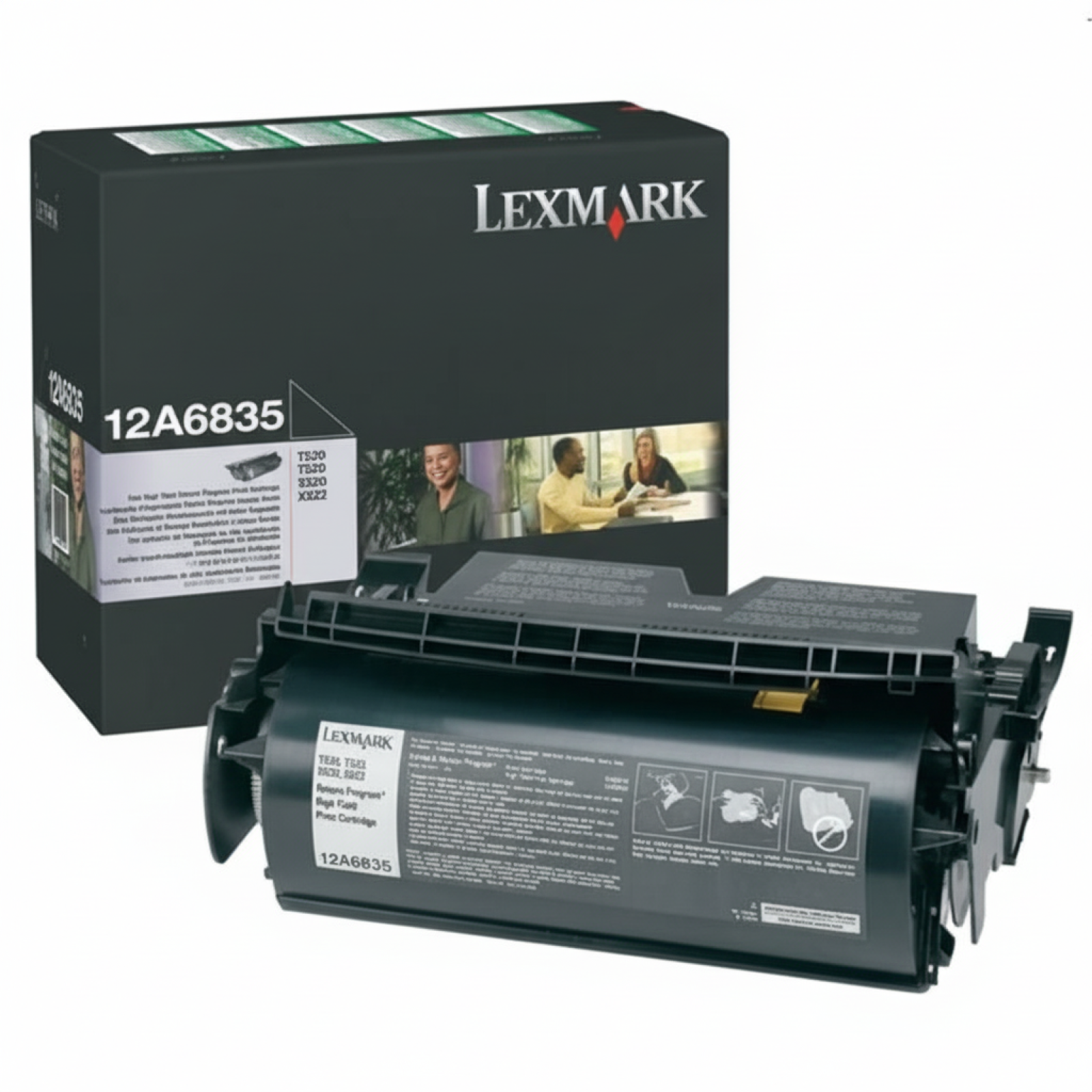 Original OEM Toner Lexmark T520 H (12A6835) (Black)