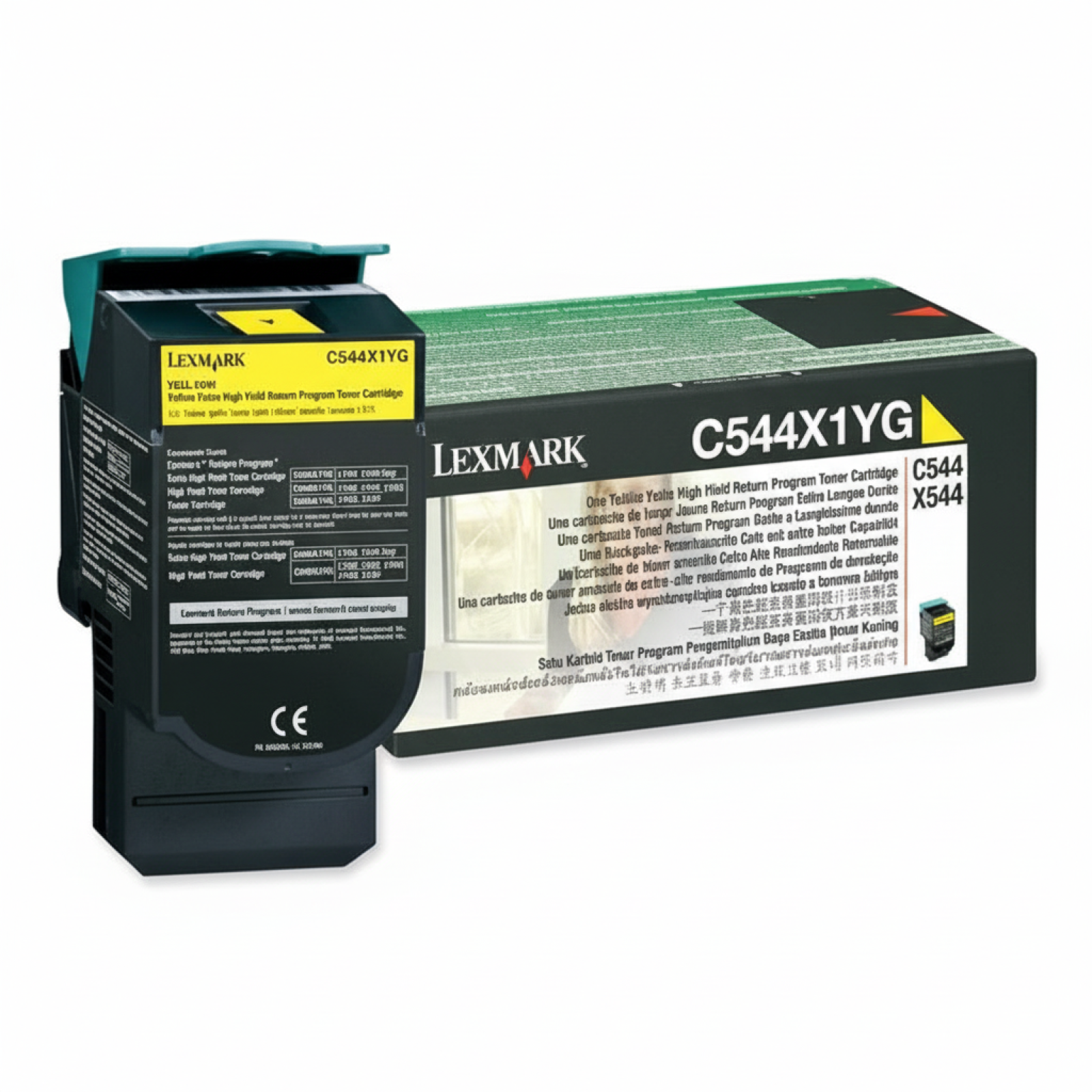 Original OEM Toner Lexmark C544 Y (C544X1YG) (Yellow)