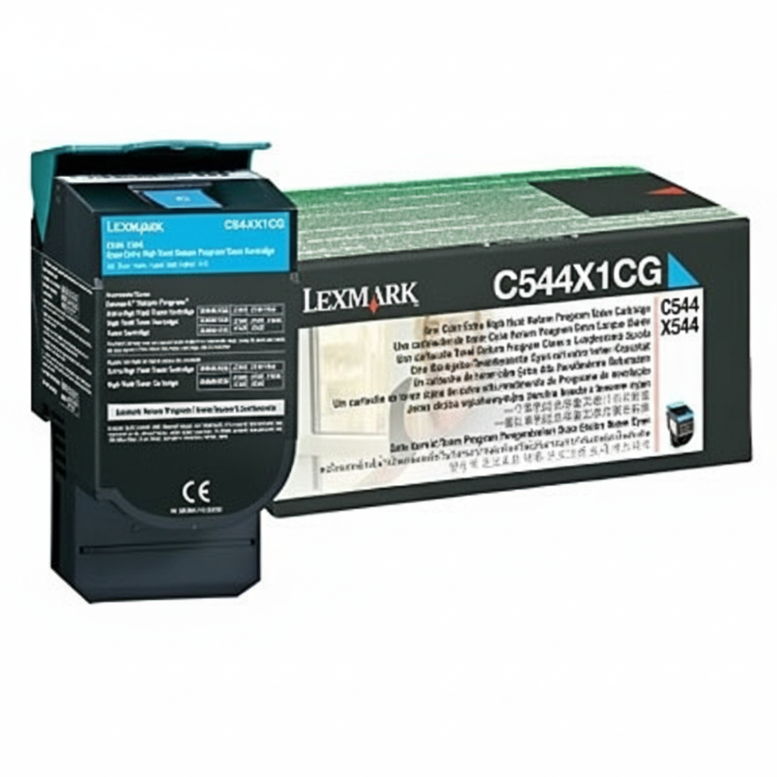 Original OEM Toner Lexmark C544 C (C544X1CG) (Cyan)