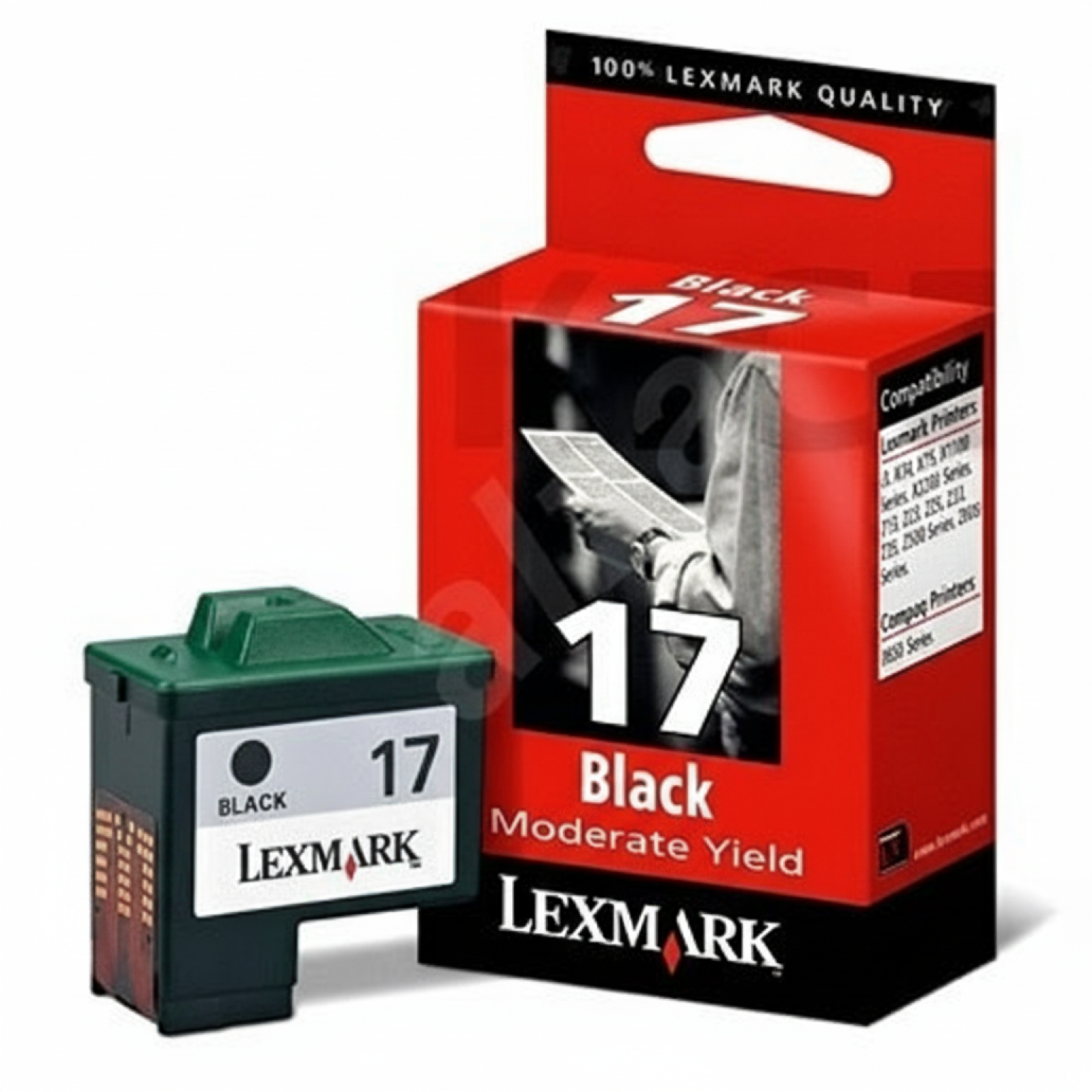 Original OEM Ink Cartridge Lexmark 17 (80D2954) (Black)