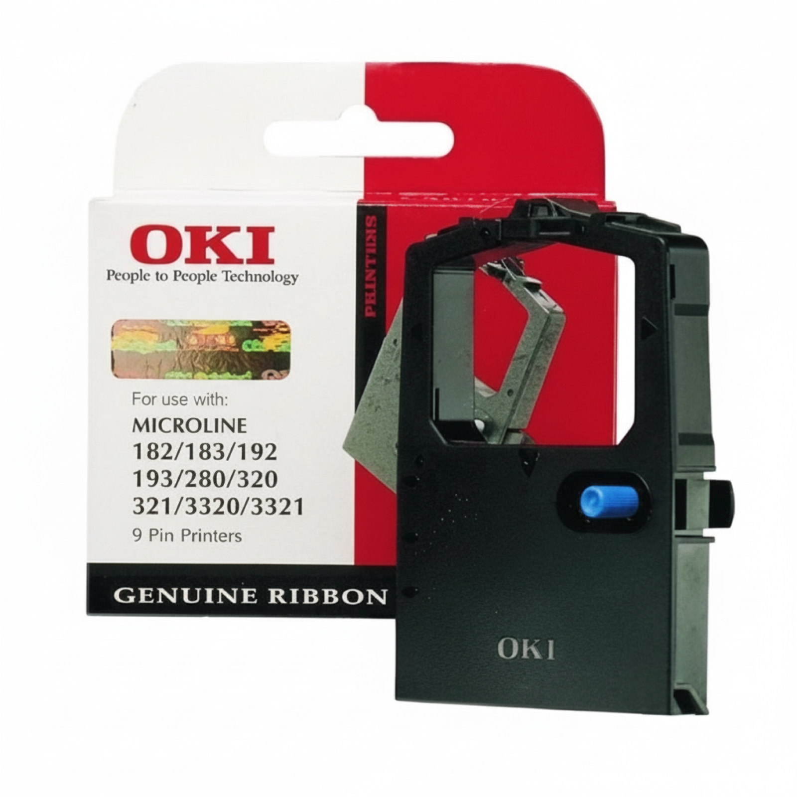Original OEM Ink Ribbon Oki RIB-320 (09002303) (Black)