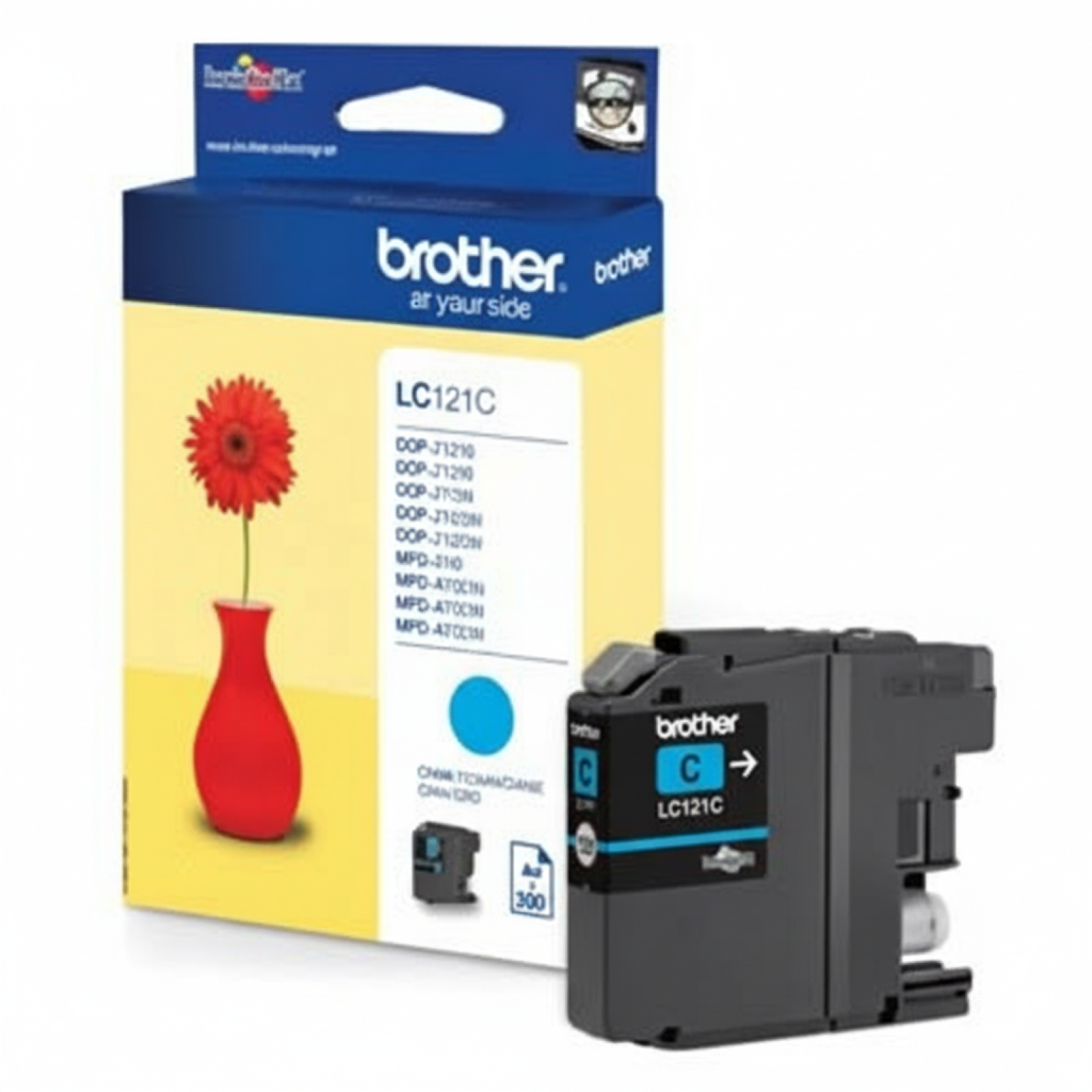 Original OEM Ink Cartridge Brother LC-121 C (LC121C) (Cyan)