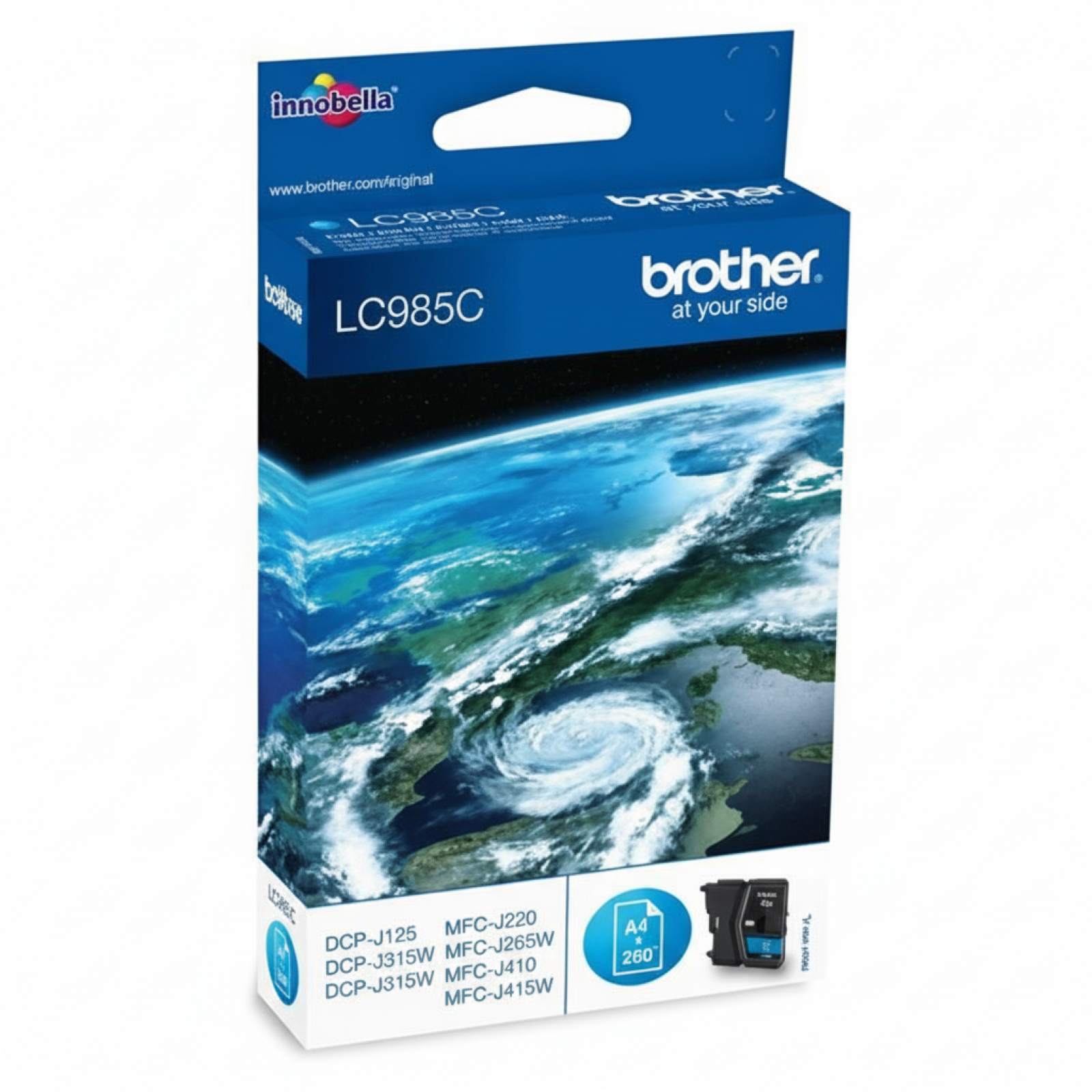 Original OEM Ink Cartridge Brother LC-985 C (LC985C) (Cyan)
