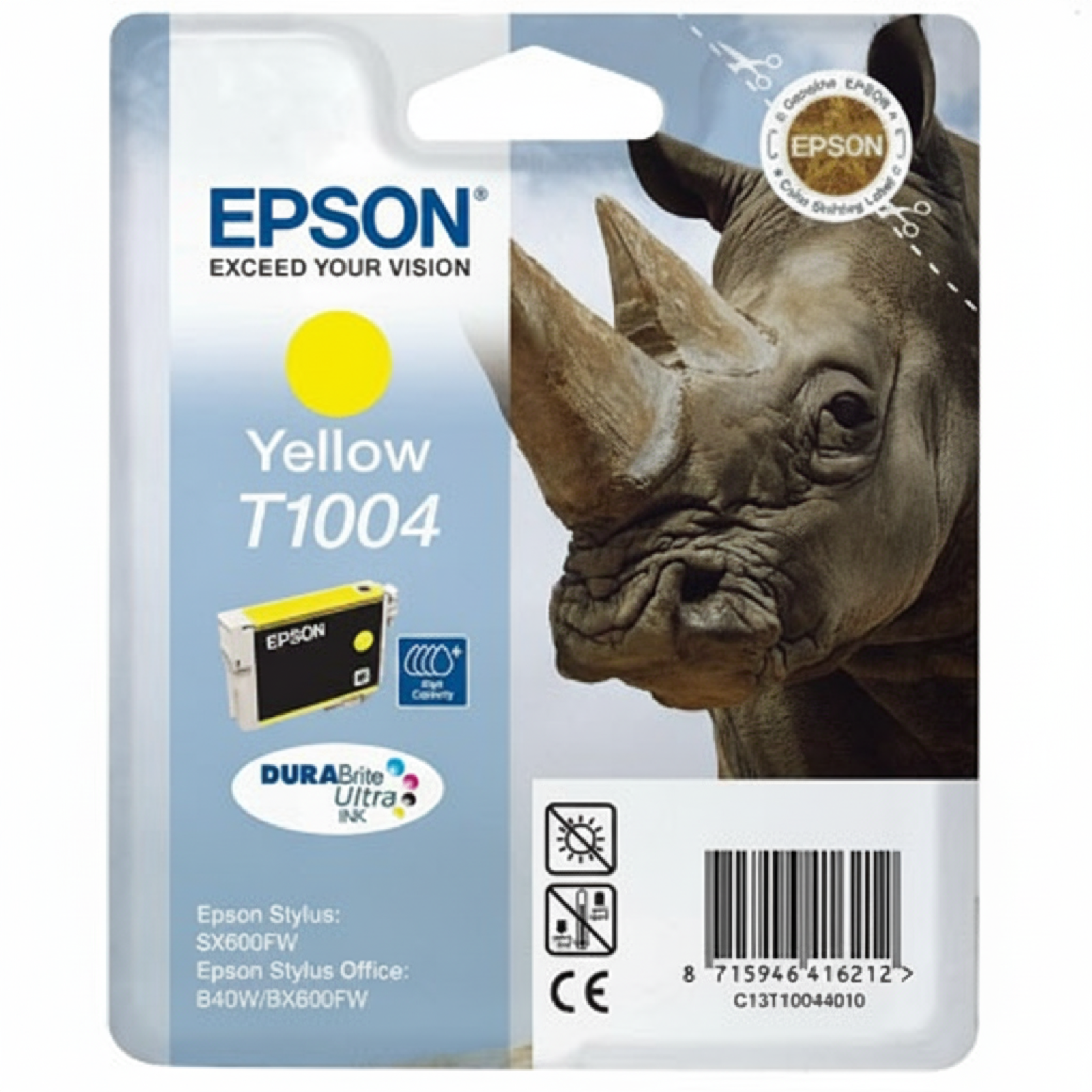 Original OEM Ink Cartridge Epson T1004 (C13T10044010) (Yellow)
