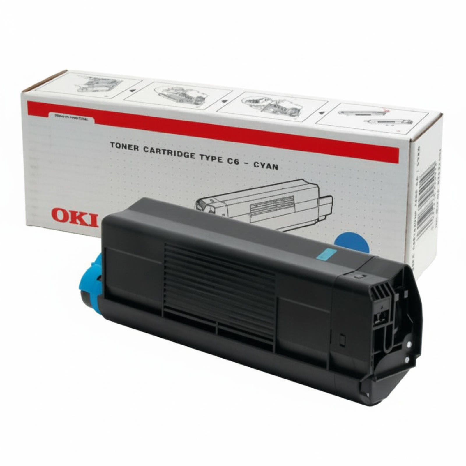 Original OEM Toner Oki C5100 (42127407) (Cyan)