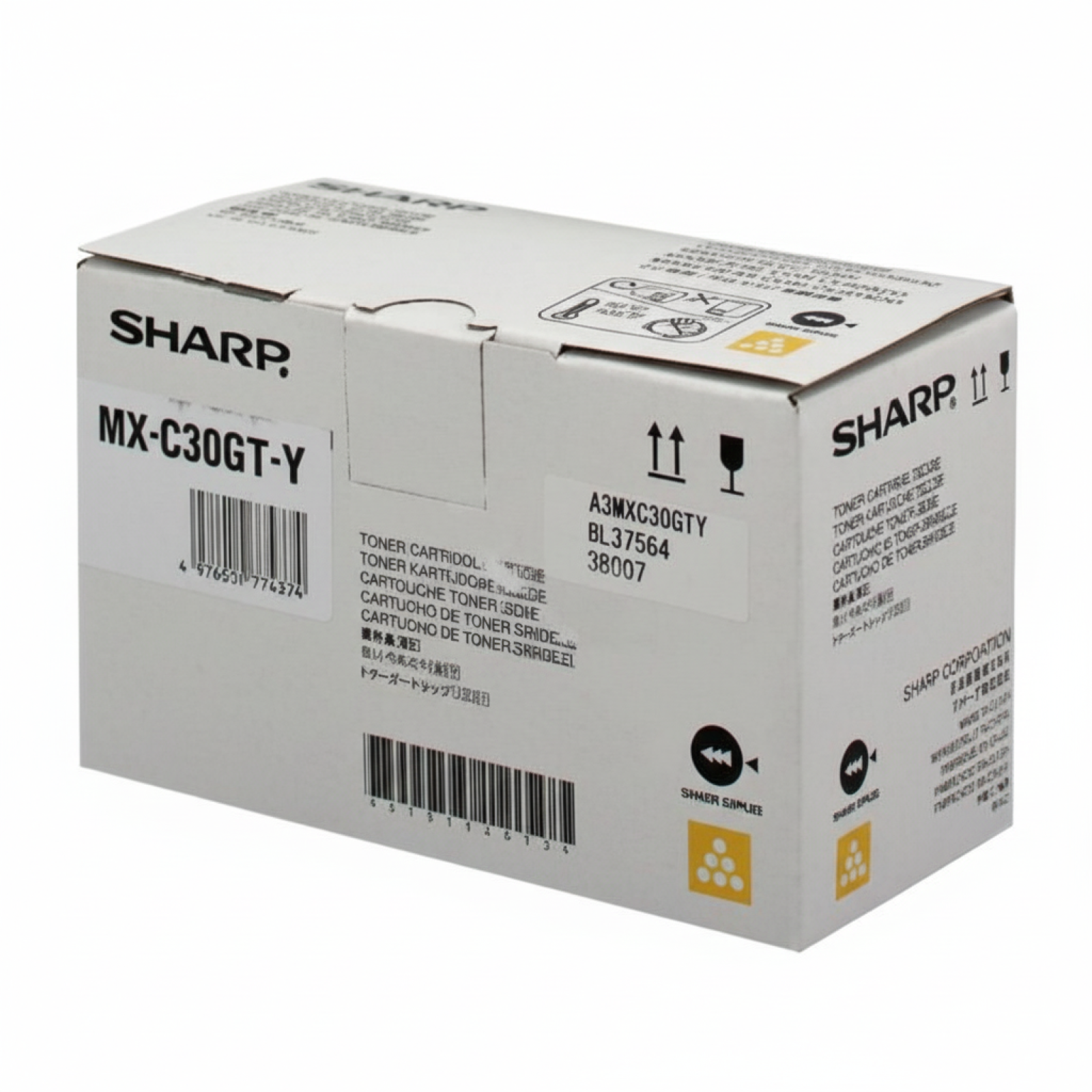Original OEM Toner Sharp MX-C30GTY (MXC30GTY) (Yellow)