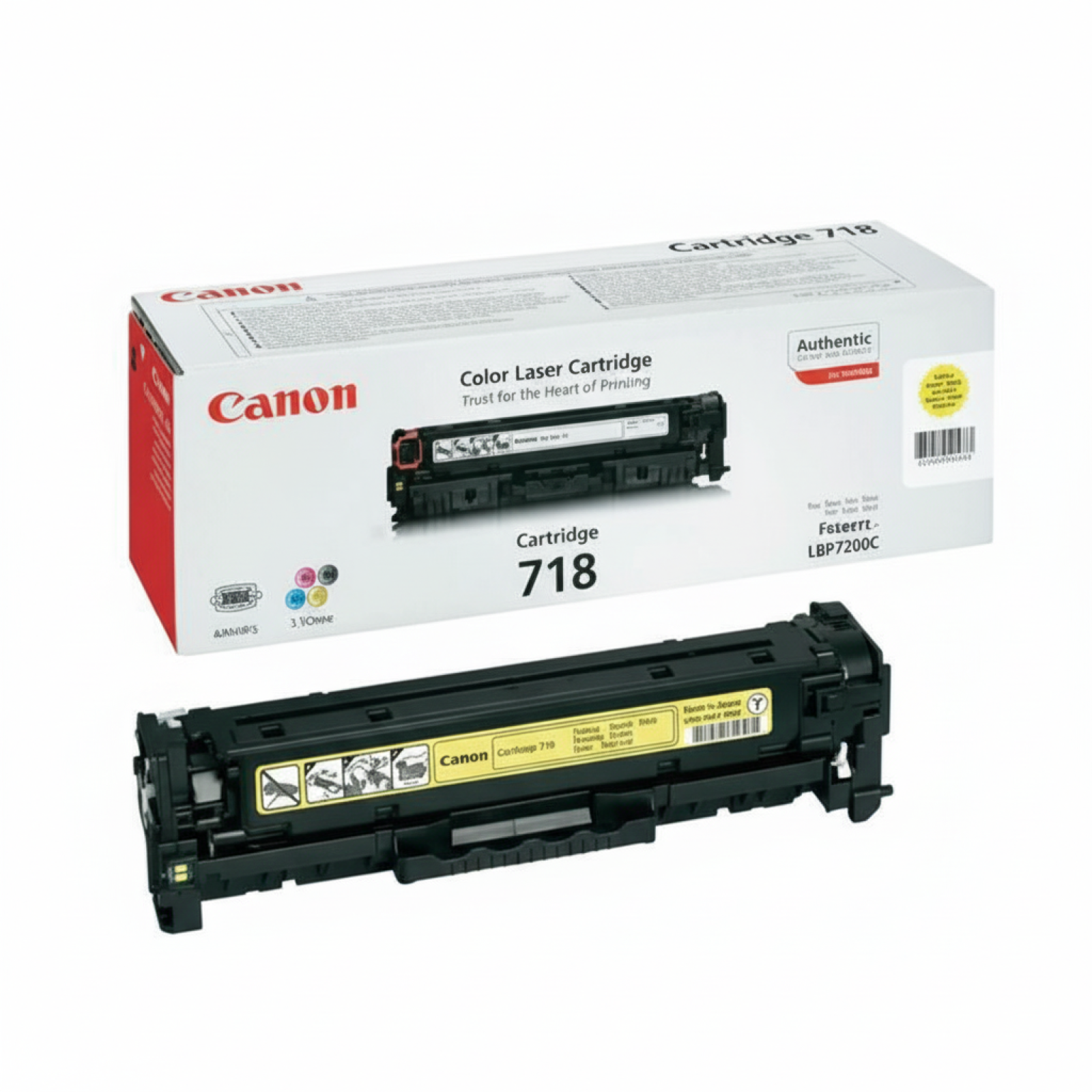 Original OEM Toner Canon CRG-718 Y (2659B002AA) (Yellow)
