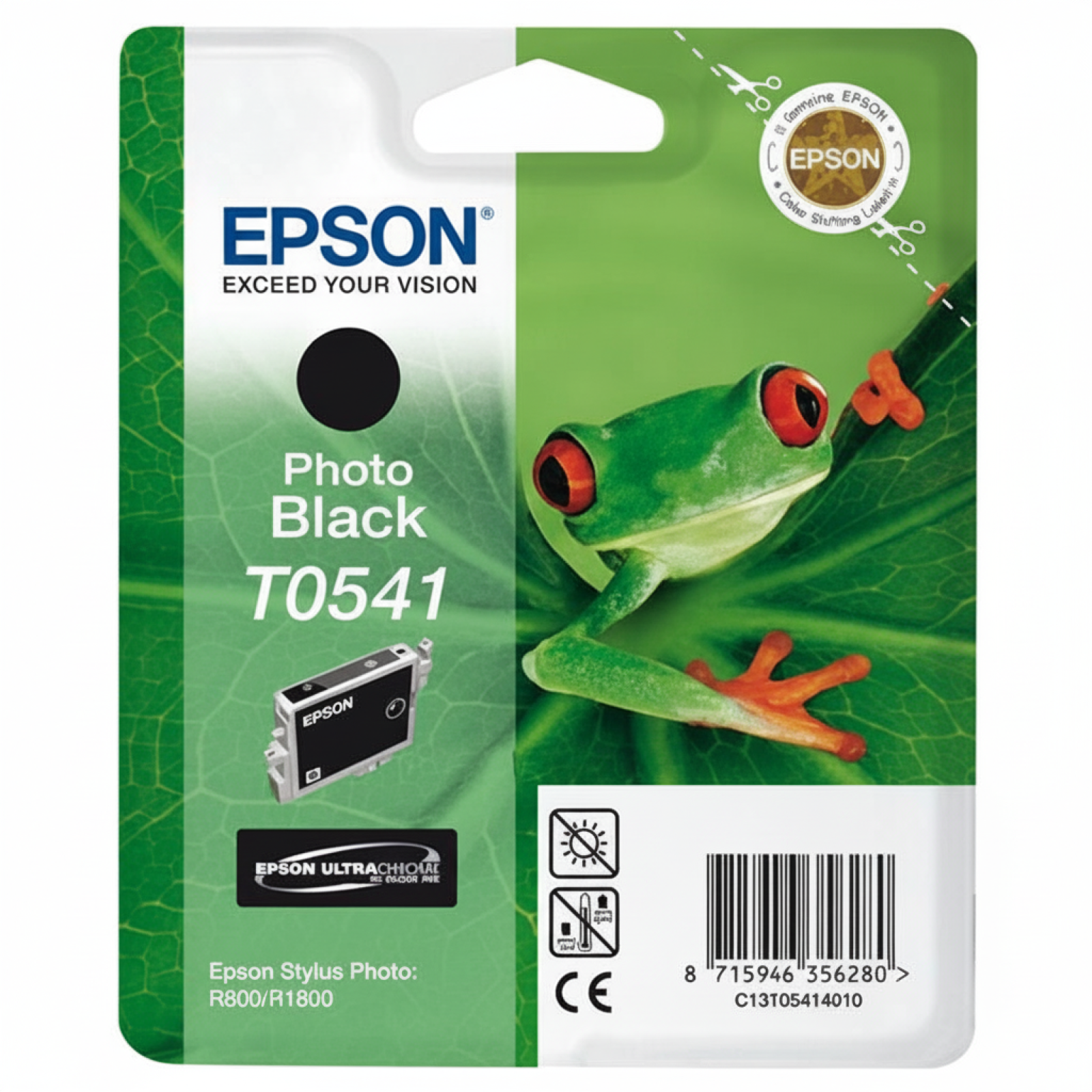 Original OEM Ink Cartridge Epson T0541 (C13T05414010) (Black Photo)