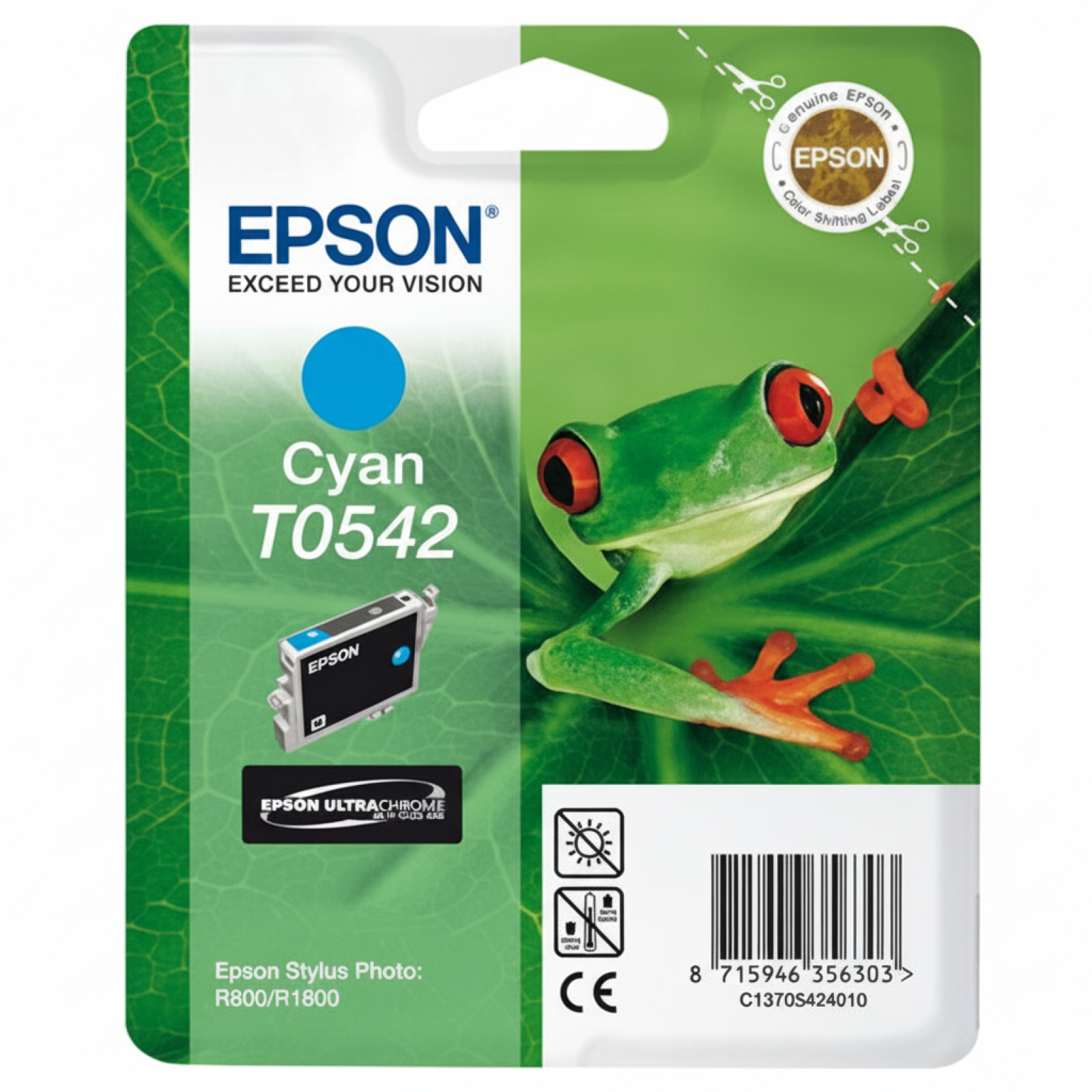 Original OEM Ink Cartridge Epson T0542 (C13T05424010) (Cyan)