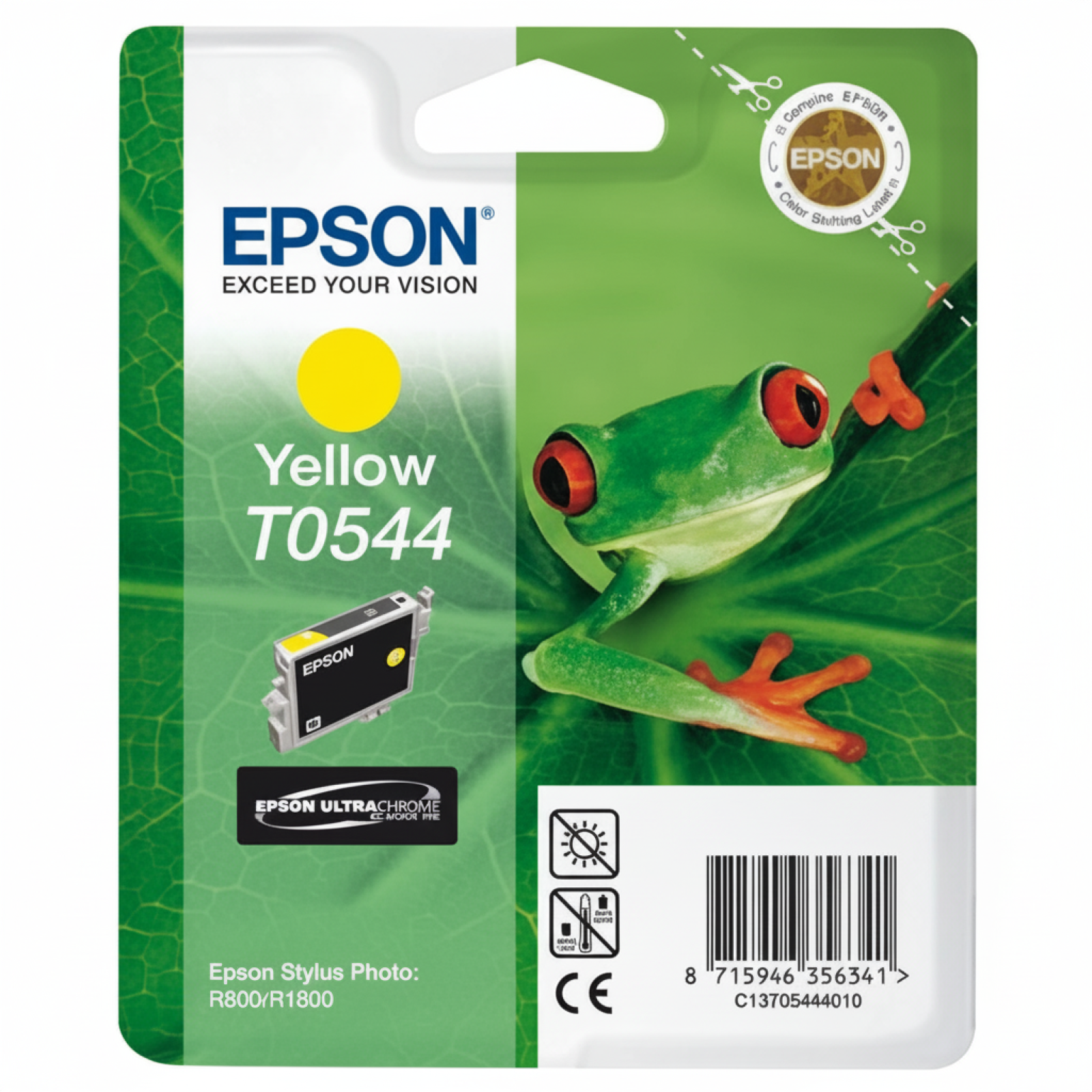 Original OEM Ink Cartridge Epson T0544 (C13T05444010) (Yellow)