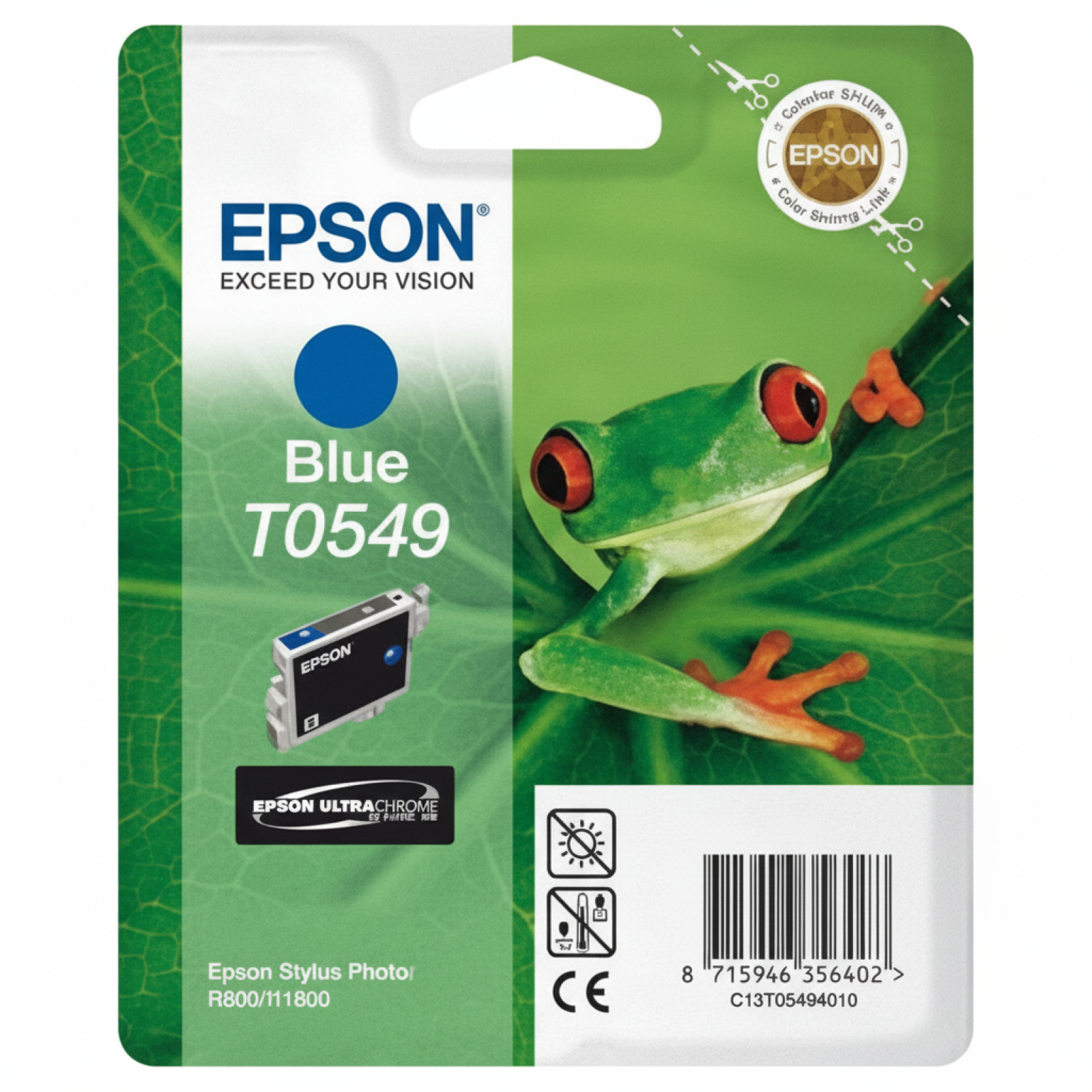 Original OEM Ink Cartridge Epson T0549 (C13T05494010) (Blue)