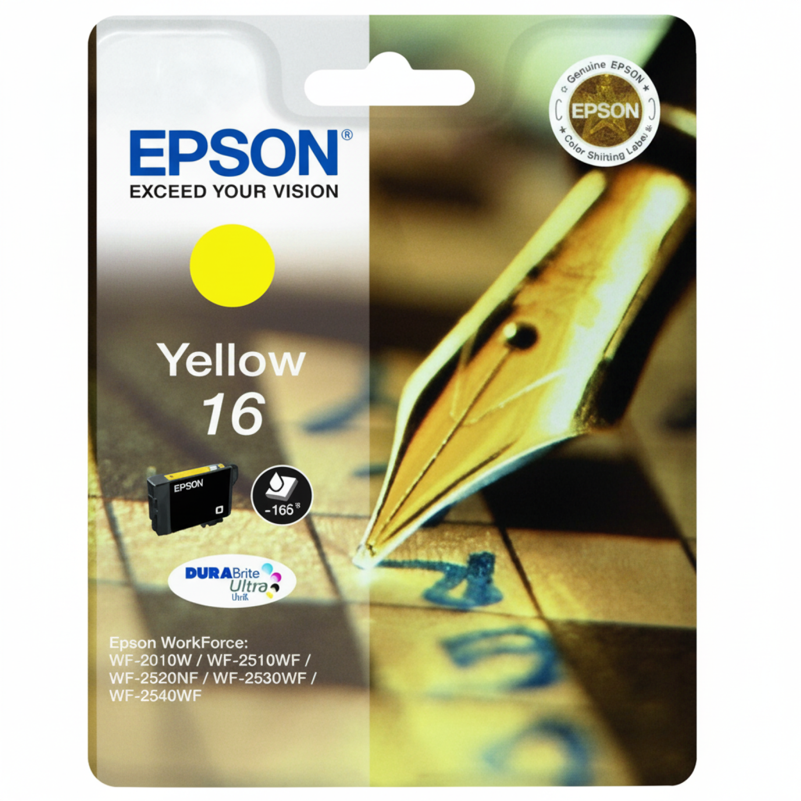 Original OEM Ink Cartridge Epson T1624 (C13T16244010) (Yellow)