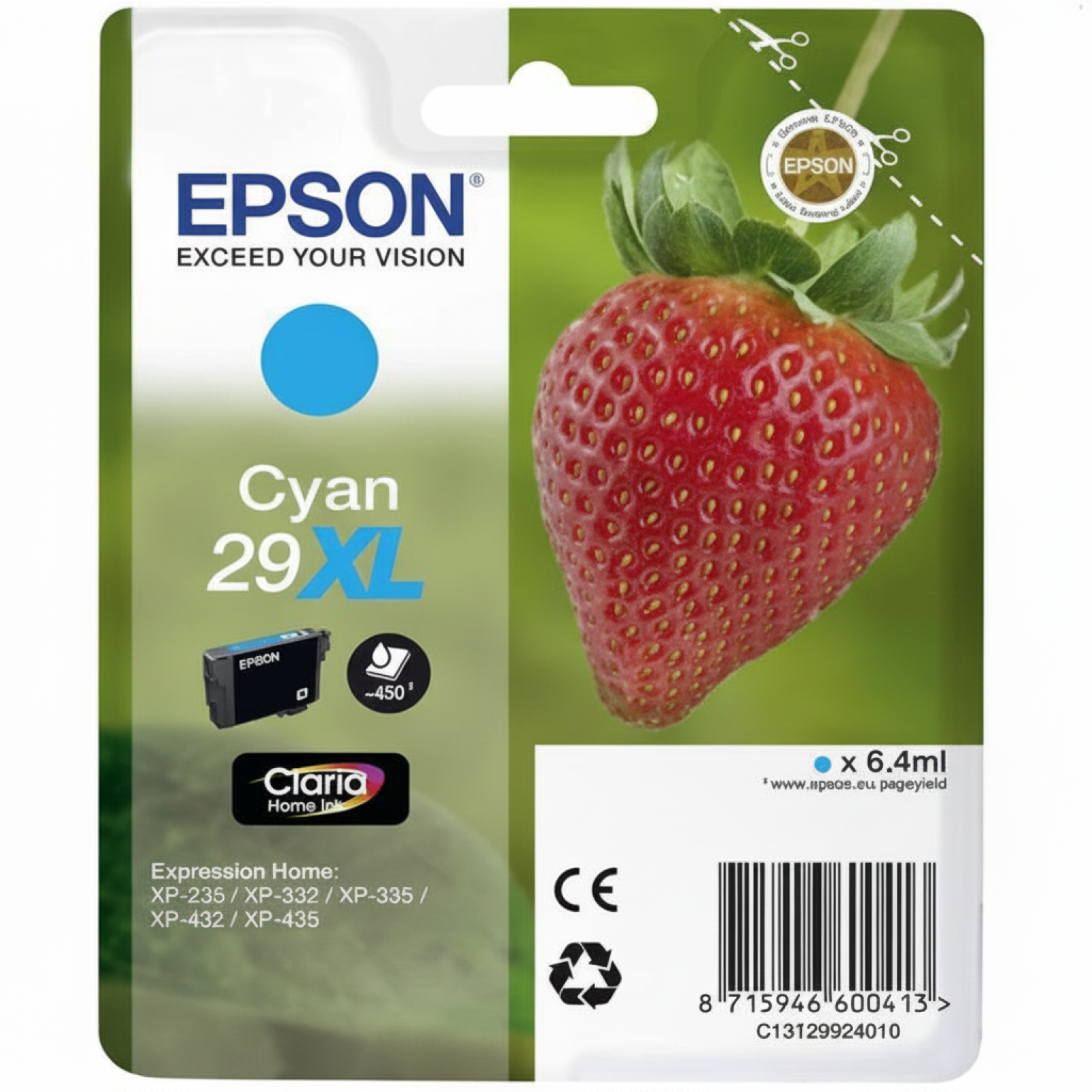 Original OEM Ink Cartridge Epson 29 XL (T2992) (Cyan)