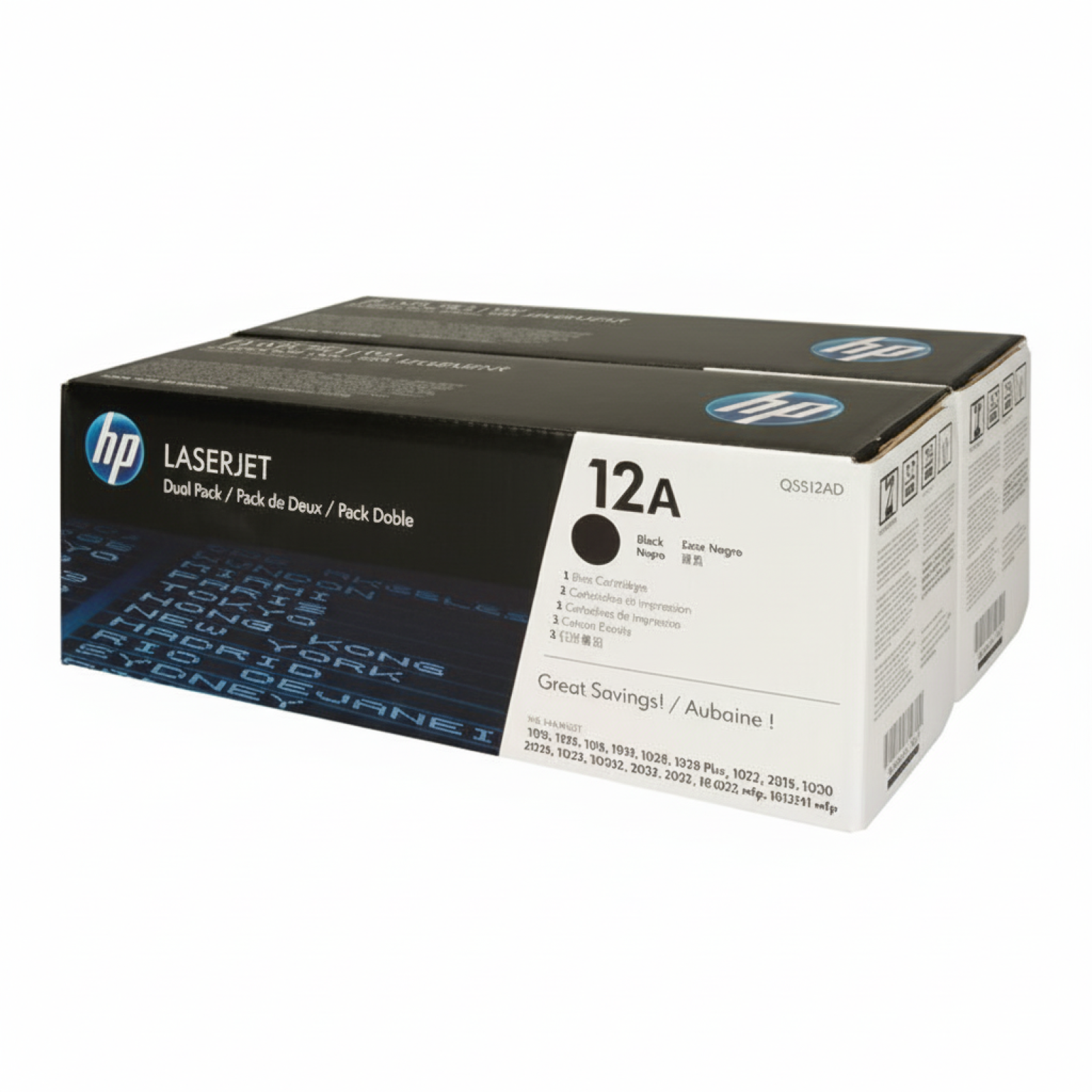 Original OEM Toners HP 12A (Q2612AD) (Black) (2-pack)