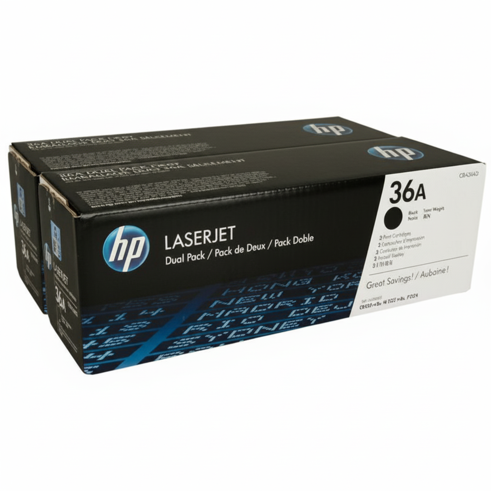 Original OEM Toners HP 36A (CB436AD) (Black) (2-pack)