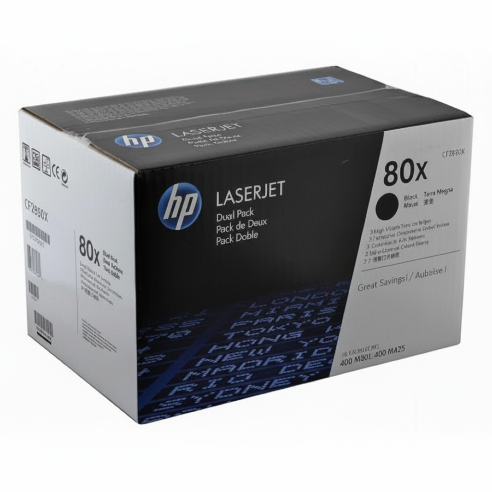 Original OEM Toners HP 80X (CF280XD) (Black) (2-pack)