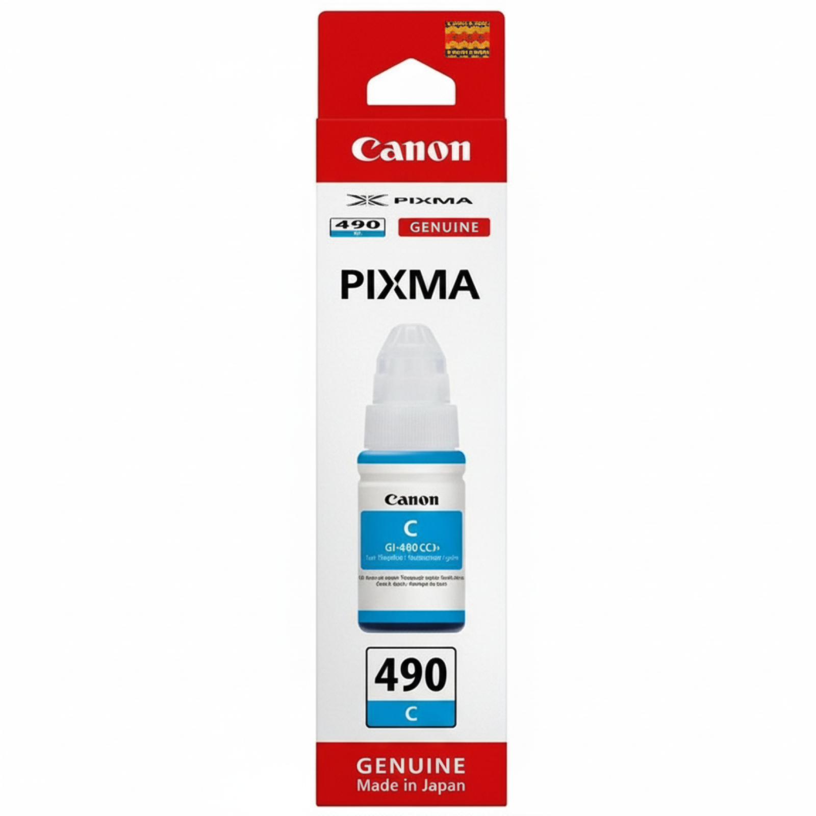 Original OEM Ink Cartridge Canon GI-490 PGC (GI490PGC) (Cyan)