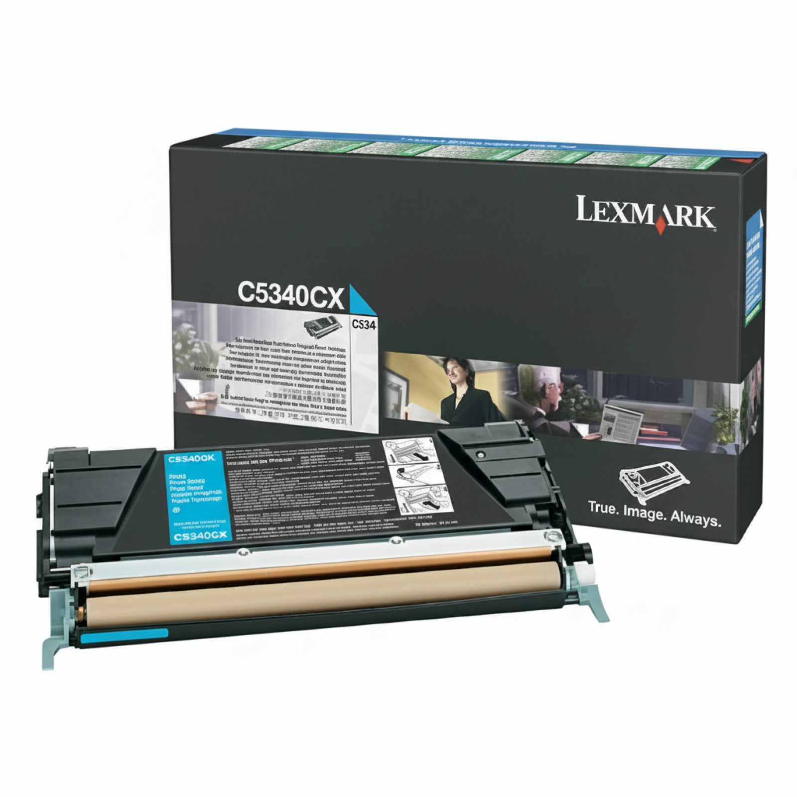 Original OEM Toner Lexmark C534 C (C5340CX) (Cyan)