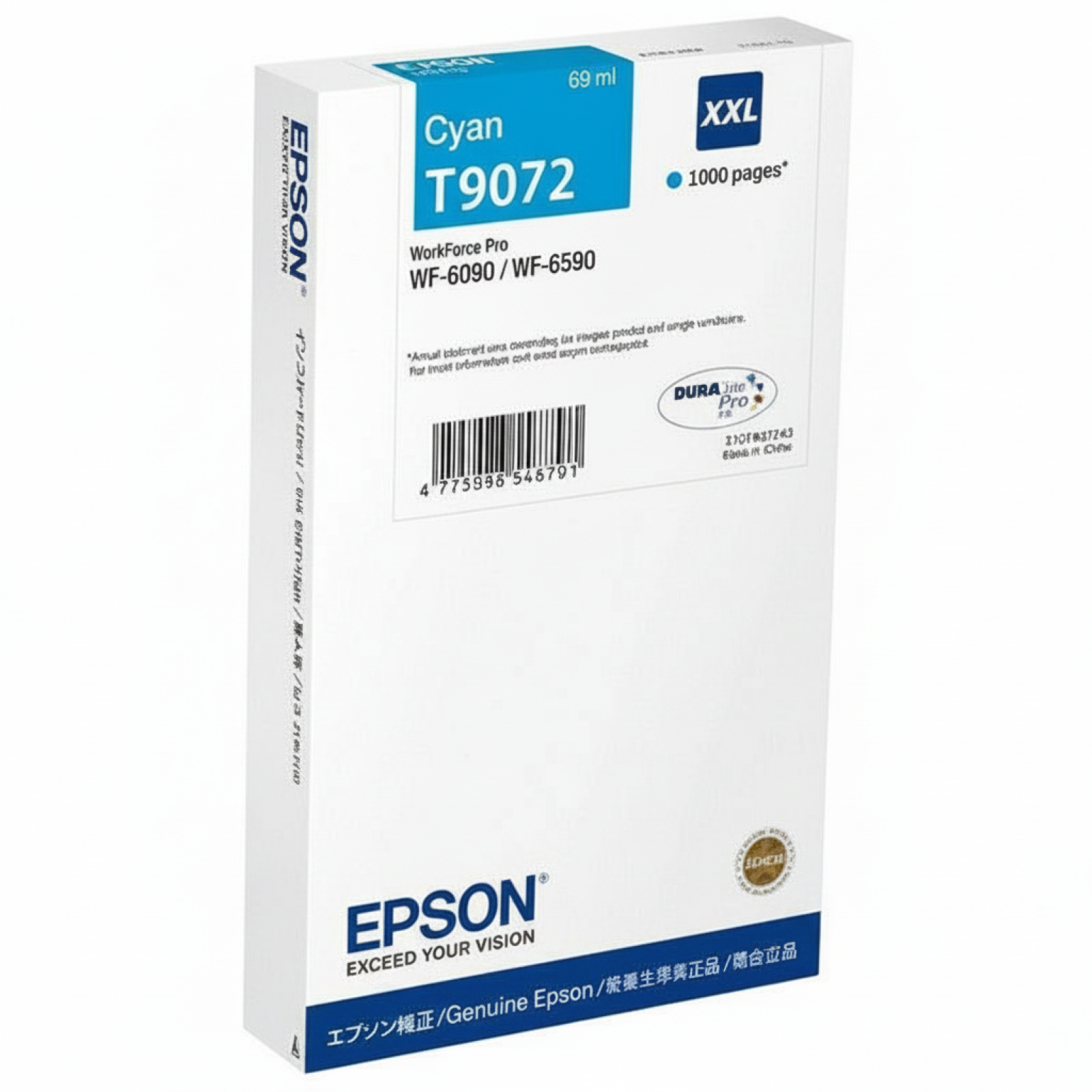 Original OEM Ink Cartridge Epson T9072 (C13T907240) (Cyan)