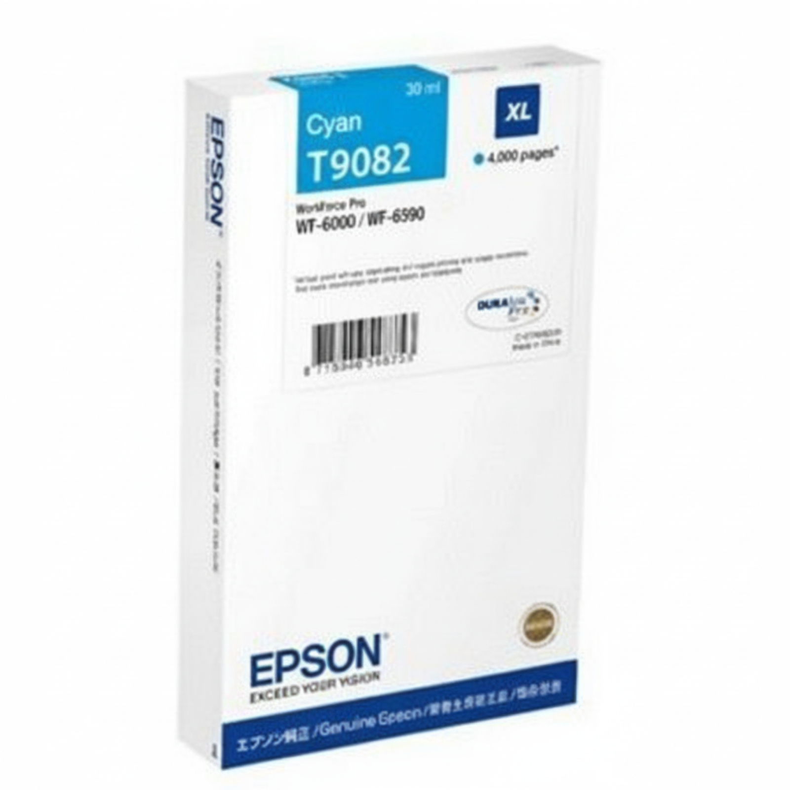 Original OEM Ink Cartridge Epson T9082 (C13T908240) (Cyan)