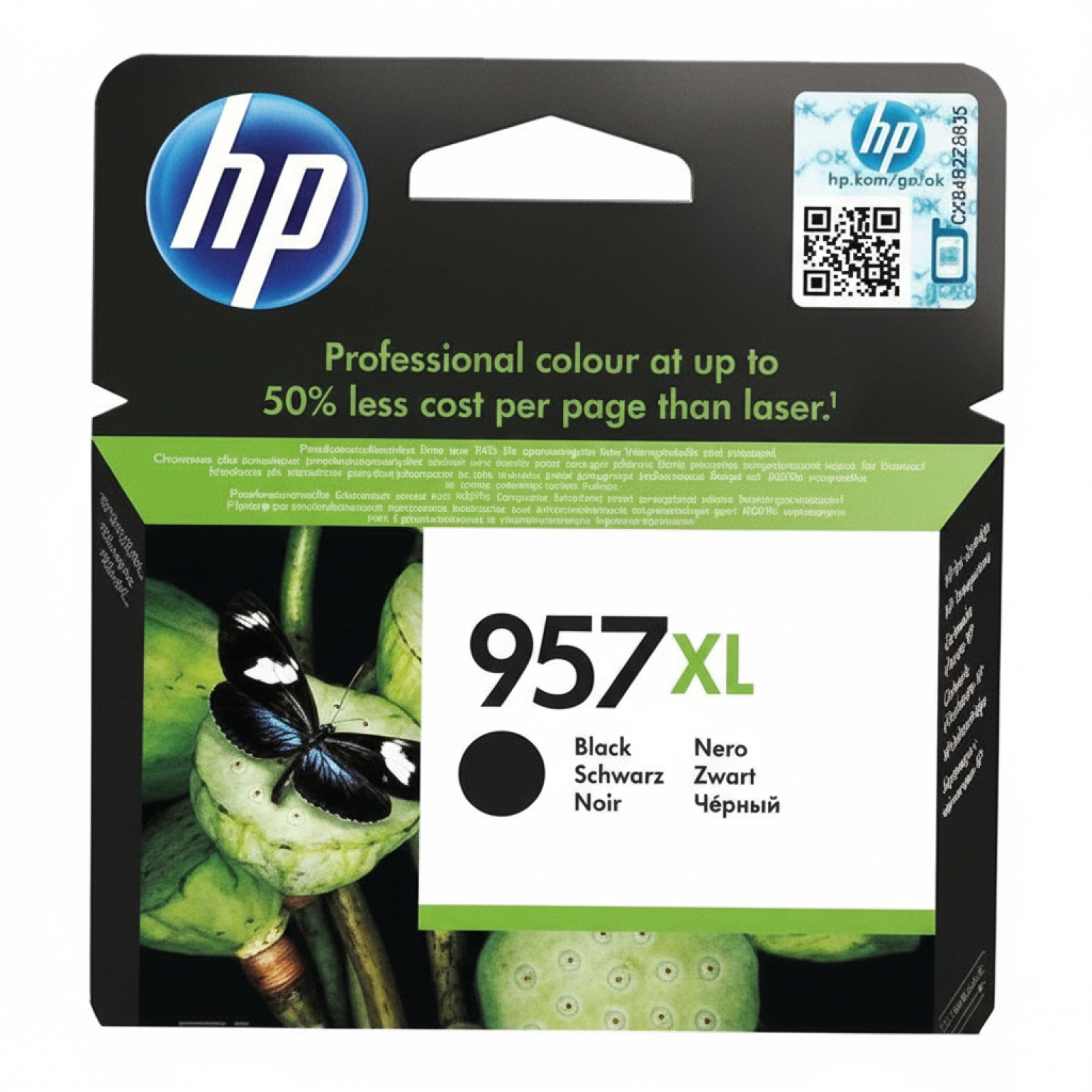 Original OEM Ink Cartridge HP 957 XL (L0R40AE) (Black)