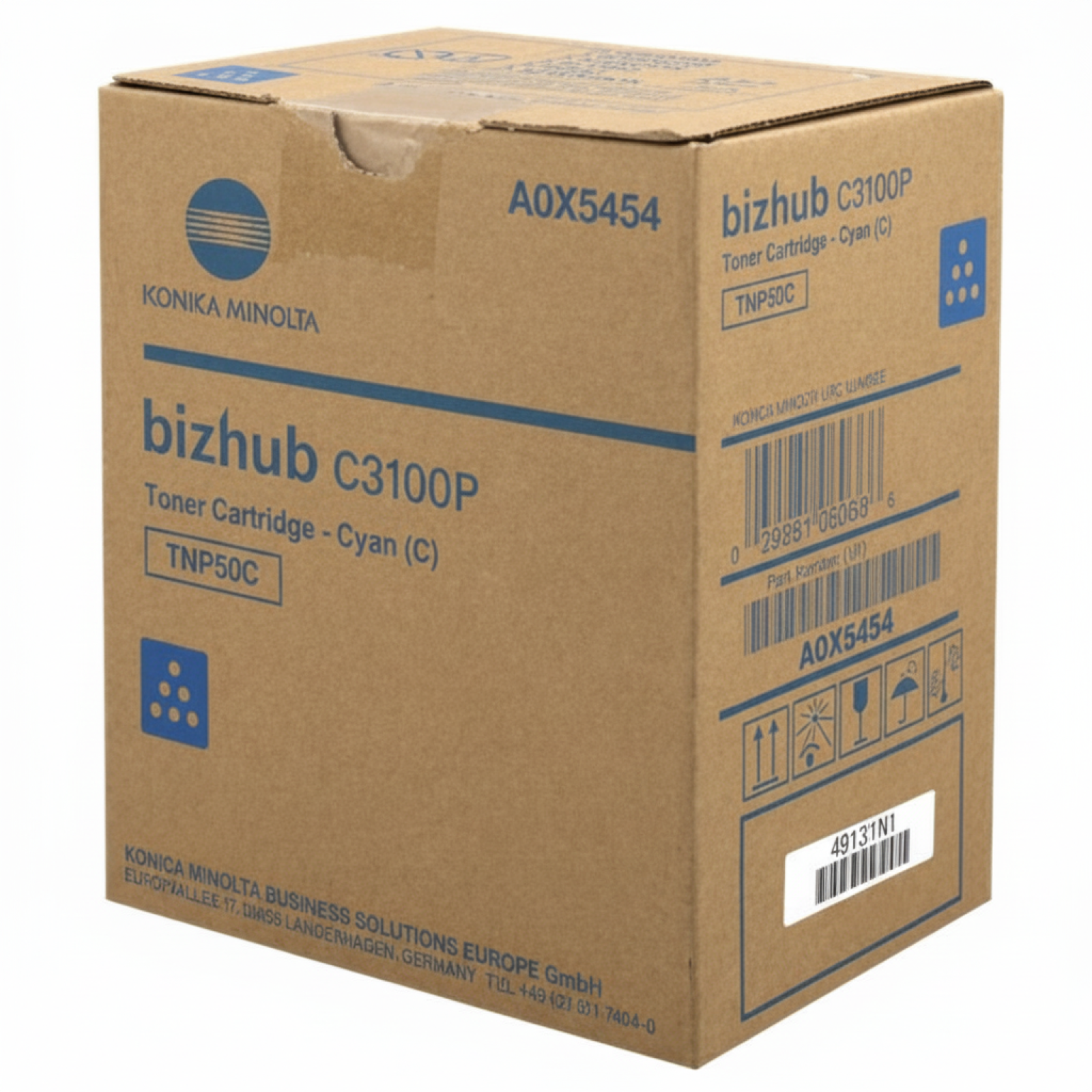 Original OEM Toner KM TNP-50C (A0X5454) (Cyan)