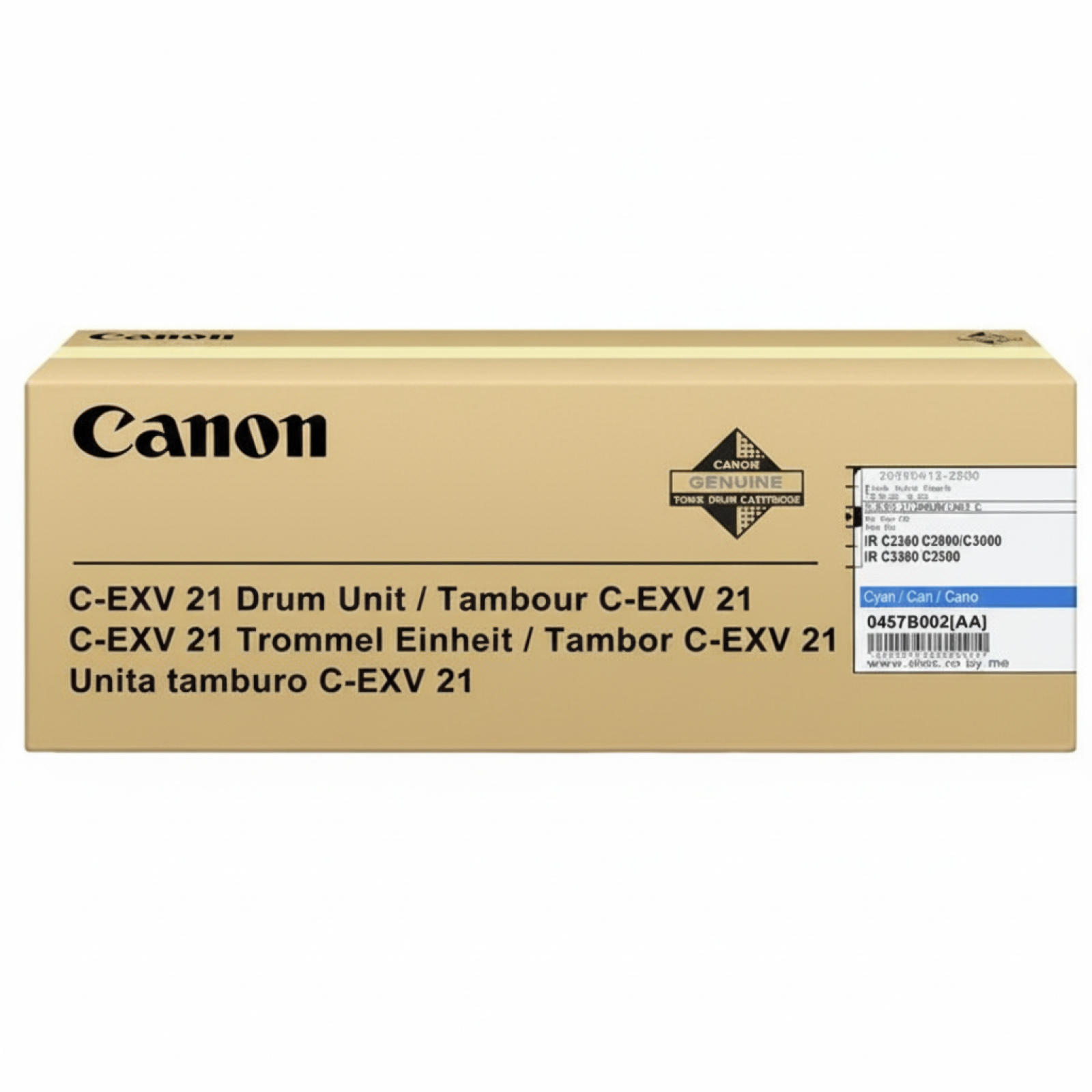 Original OEM Drum Unit Canon C-EXV 21 C (0457B00) (Cyan)