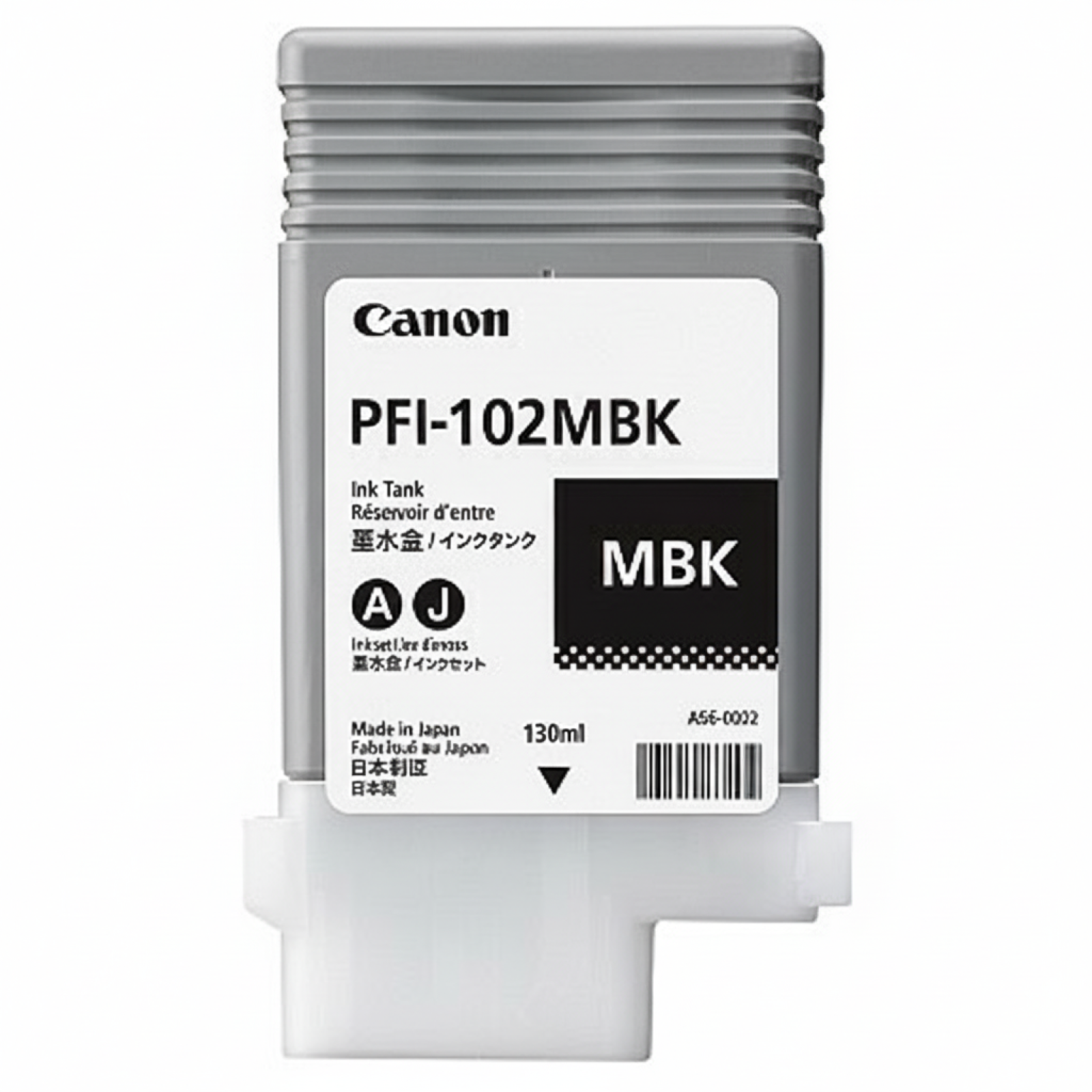Original OEM Ink Cartridge Canon PFI-102MBK (CF0894B001A) (Matte black)