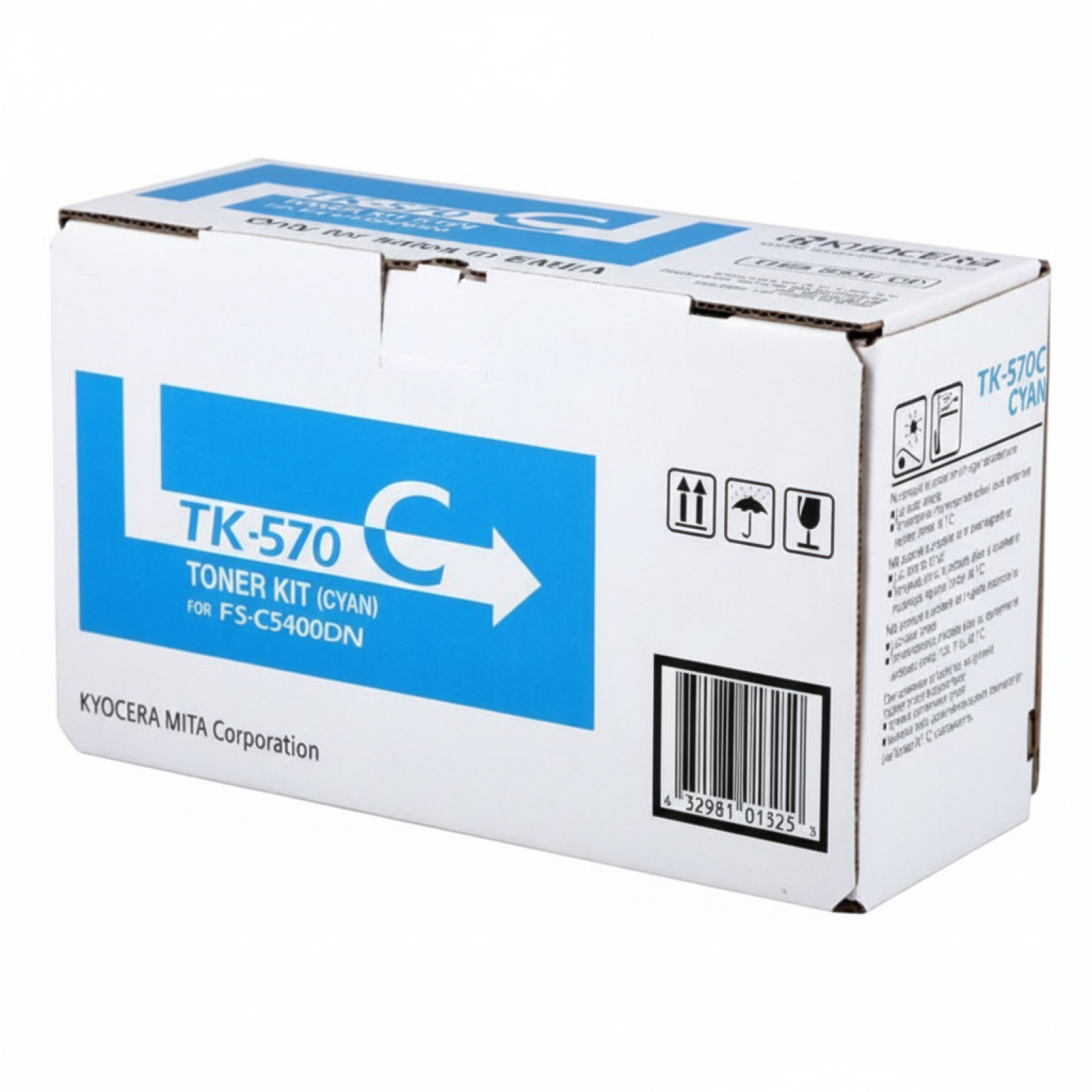 Original OEM Toner Kyocera TK-570C (1T02HGCEU0) (Cyan)