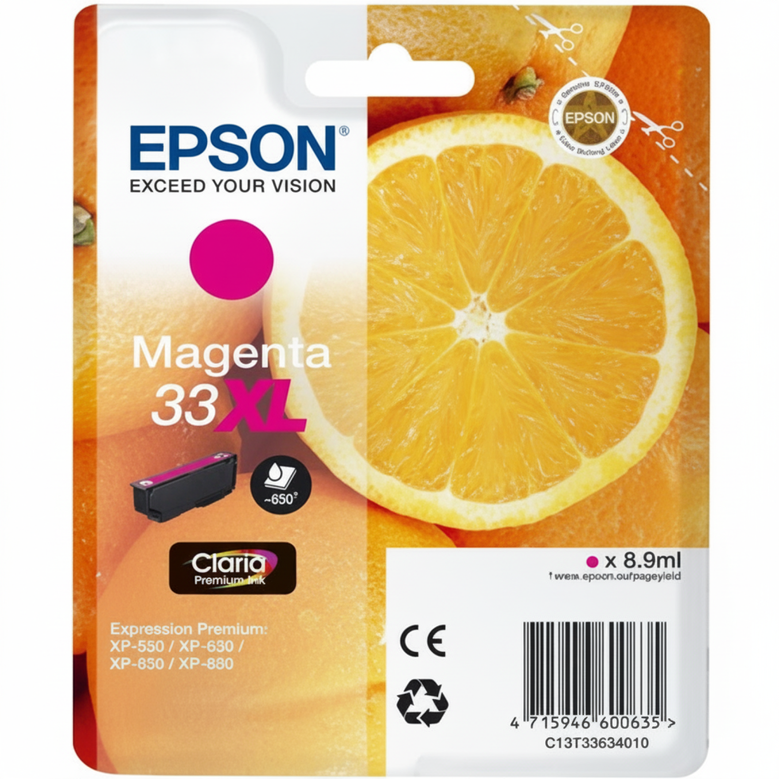 Original OEM Ink Cartridge Epson T3363 (C13T33634010) (Magenta)