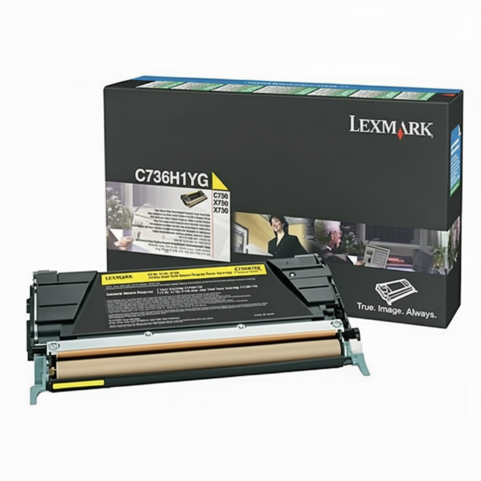 Original OEM Toner Lexmark C736 H Y (C736H1YG) (Yellow)