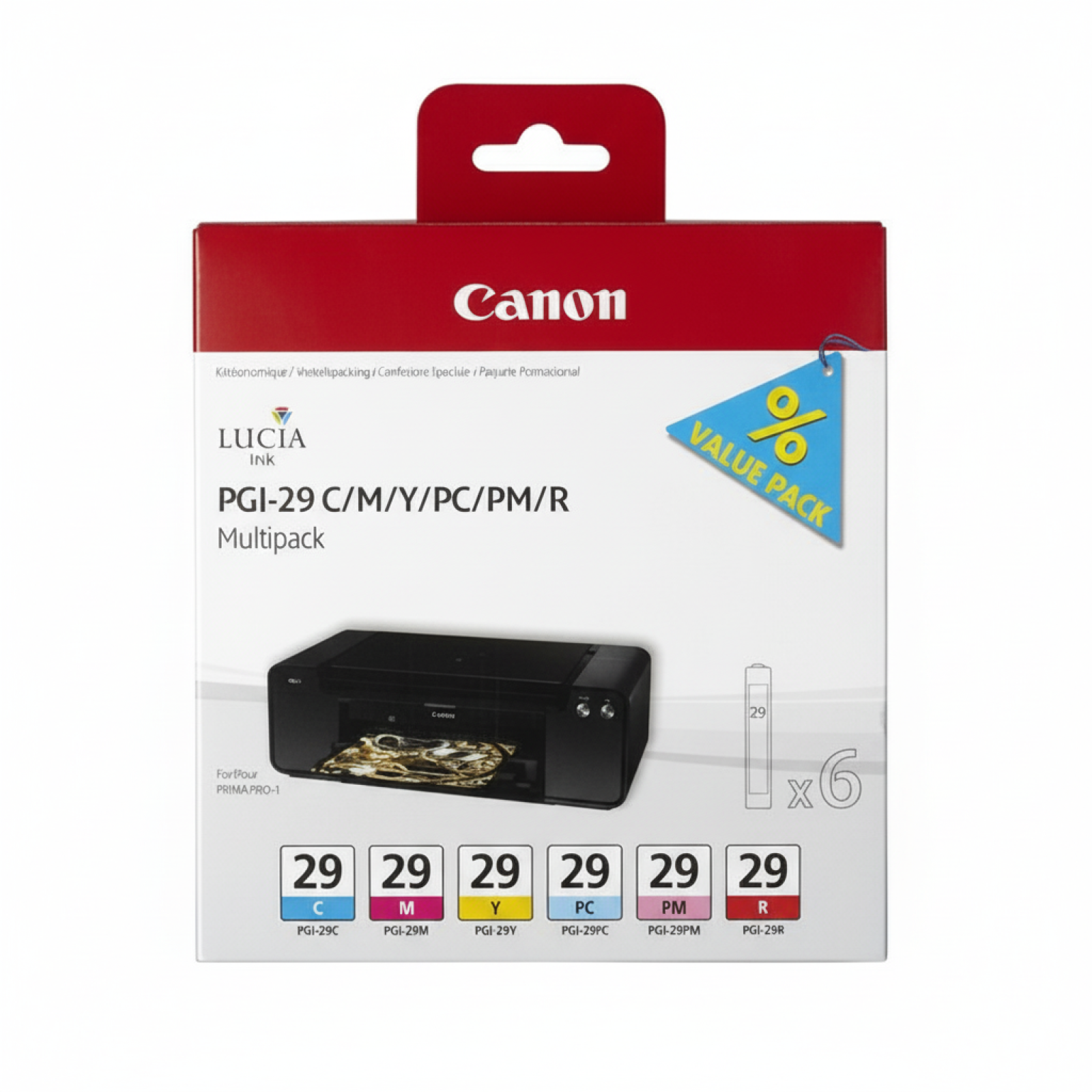 Original OEM Ink Cartridges Canon PGI-29 C M Y PC PM R (4873B005) (multi pack)
