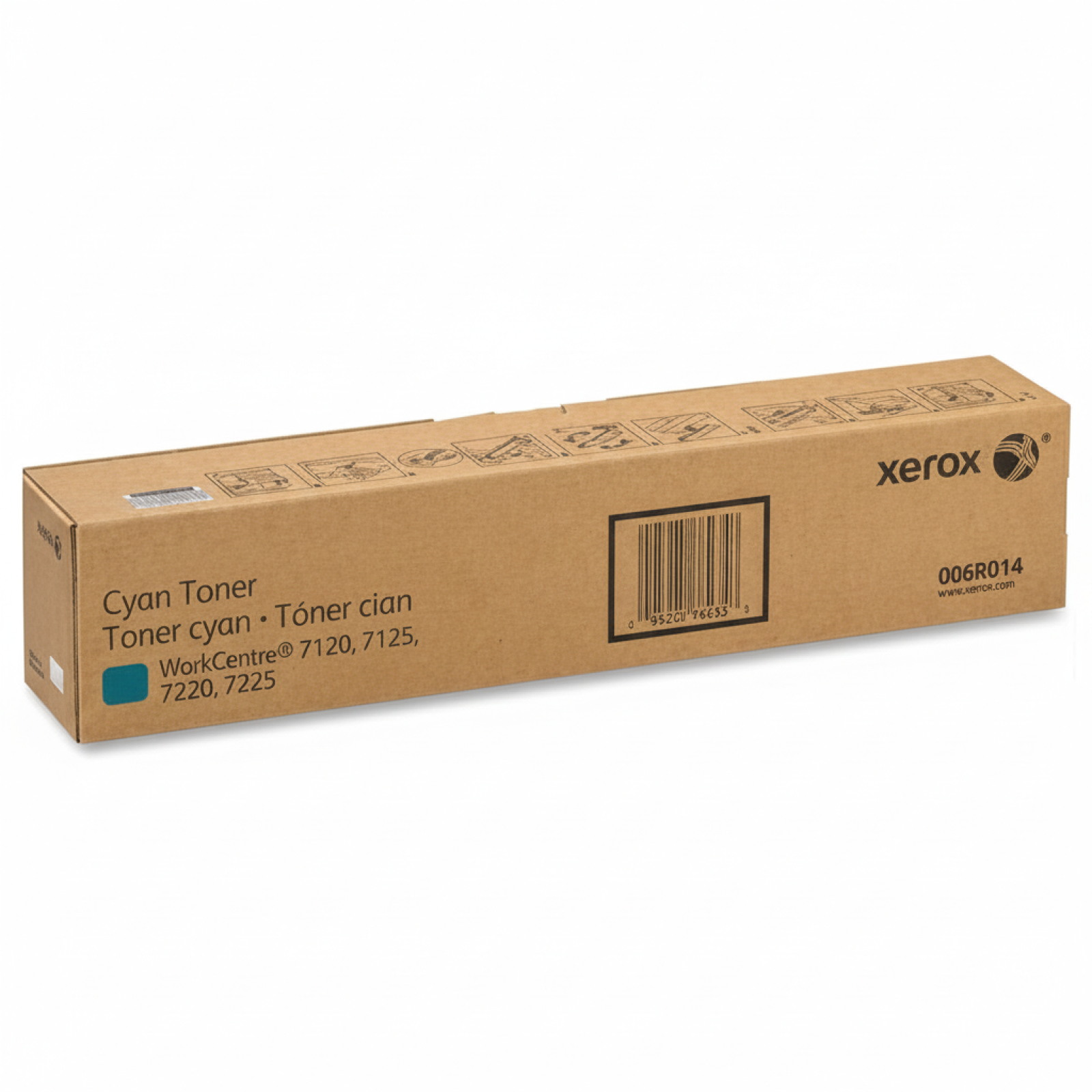 Original OEM Toner Xerox 7120 C (006R01464) (Cyan)
