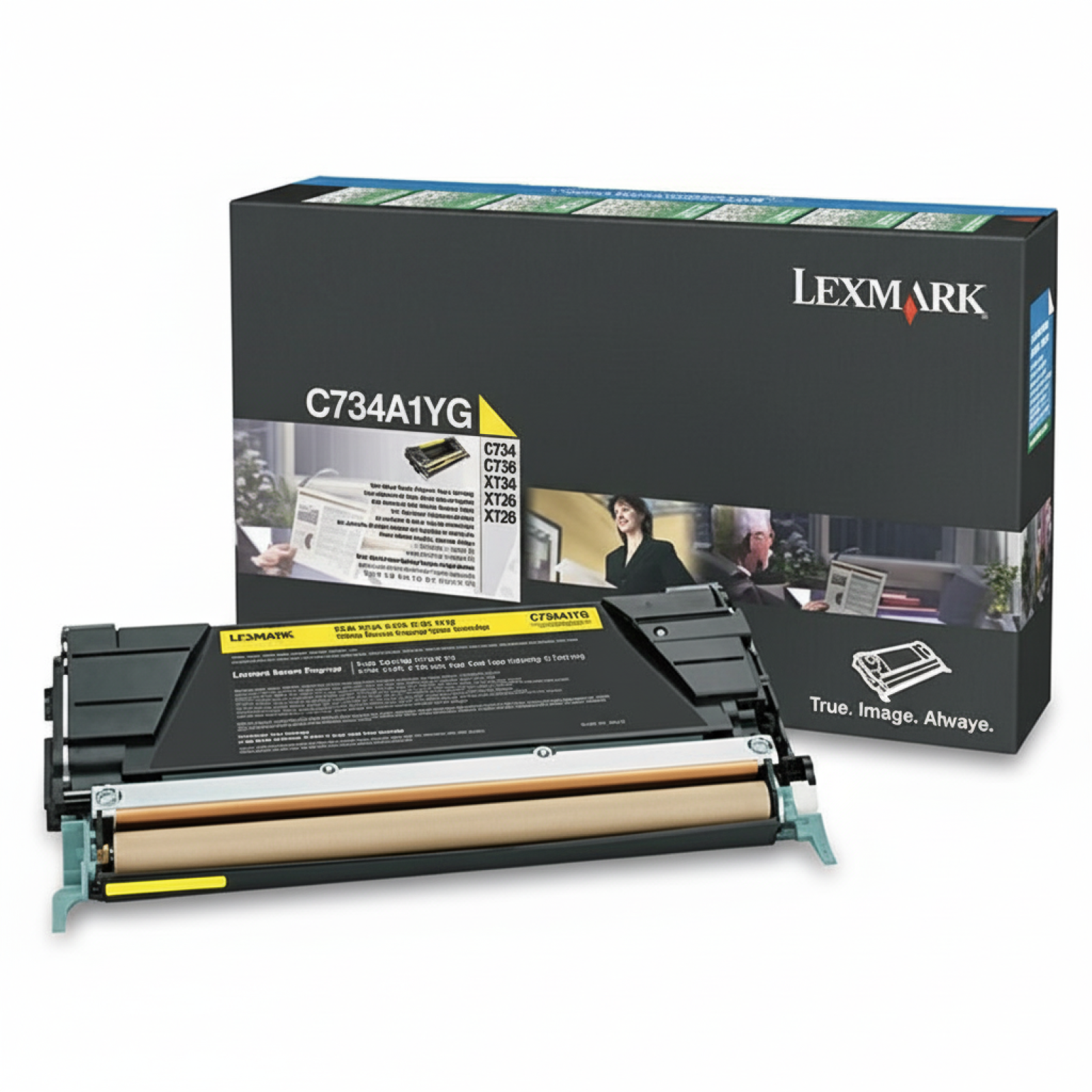 Original OEM Toner Lexmark X746 Y (X746A1YG) (Yellow)