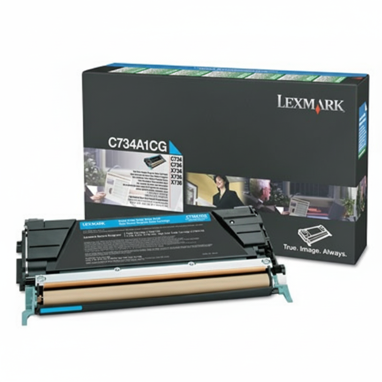 Original OEM Toner Lexmark X746 C (X746A1CG) (Cyan)