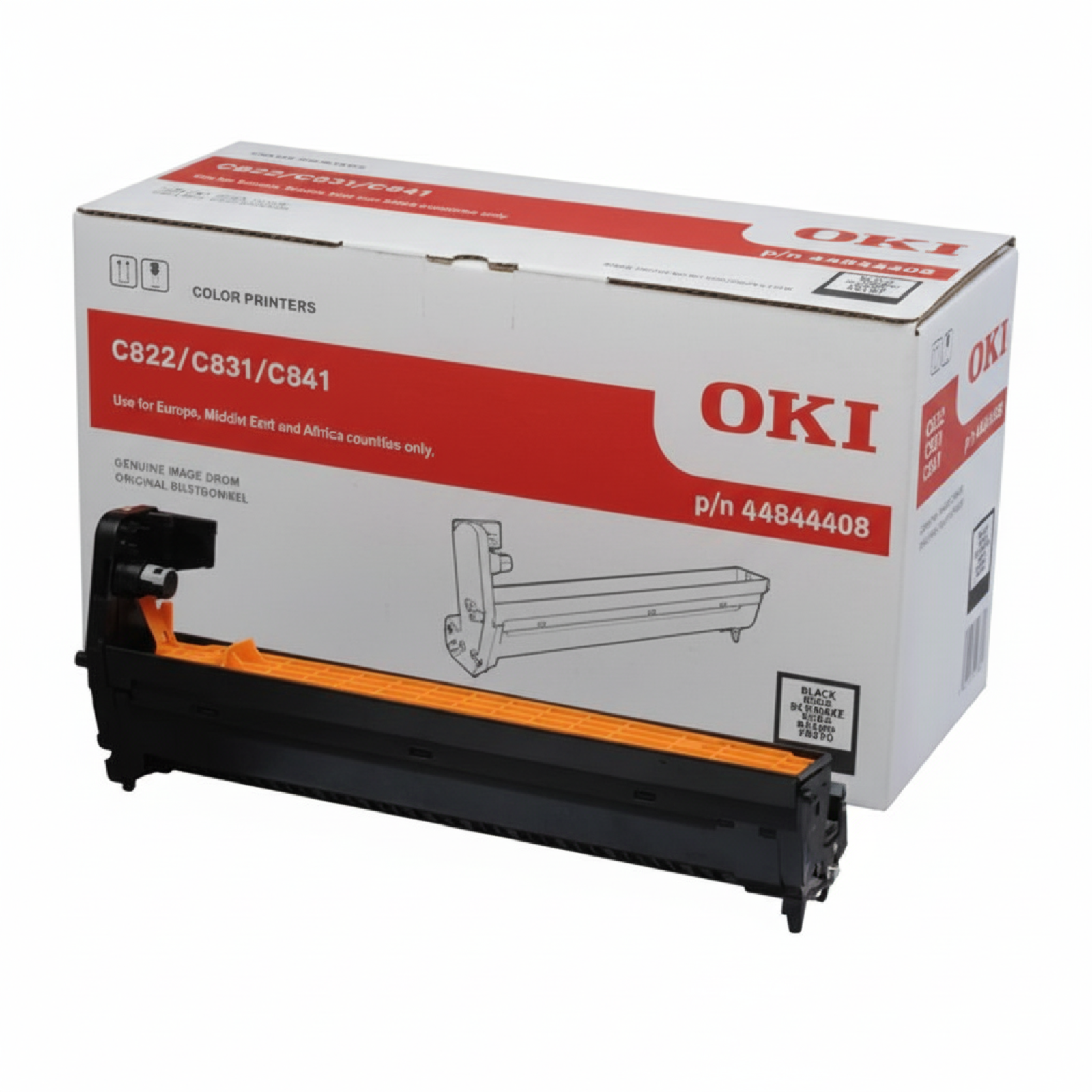 Original OEM Drum Unit Oki C822 (44844408) (Black)