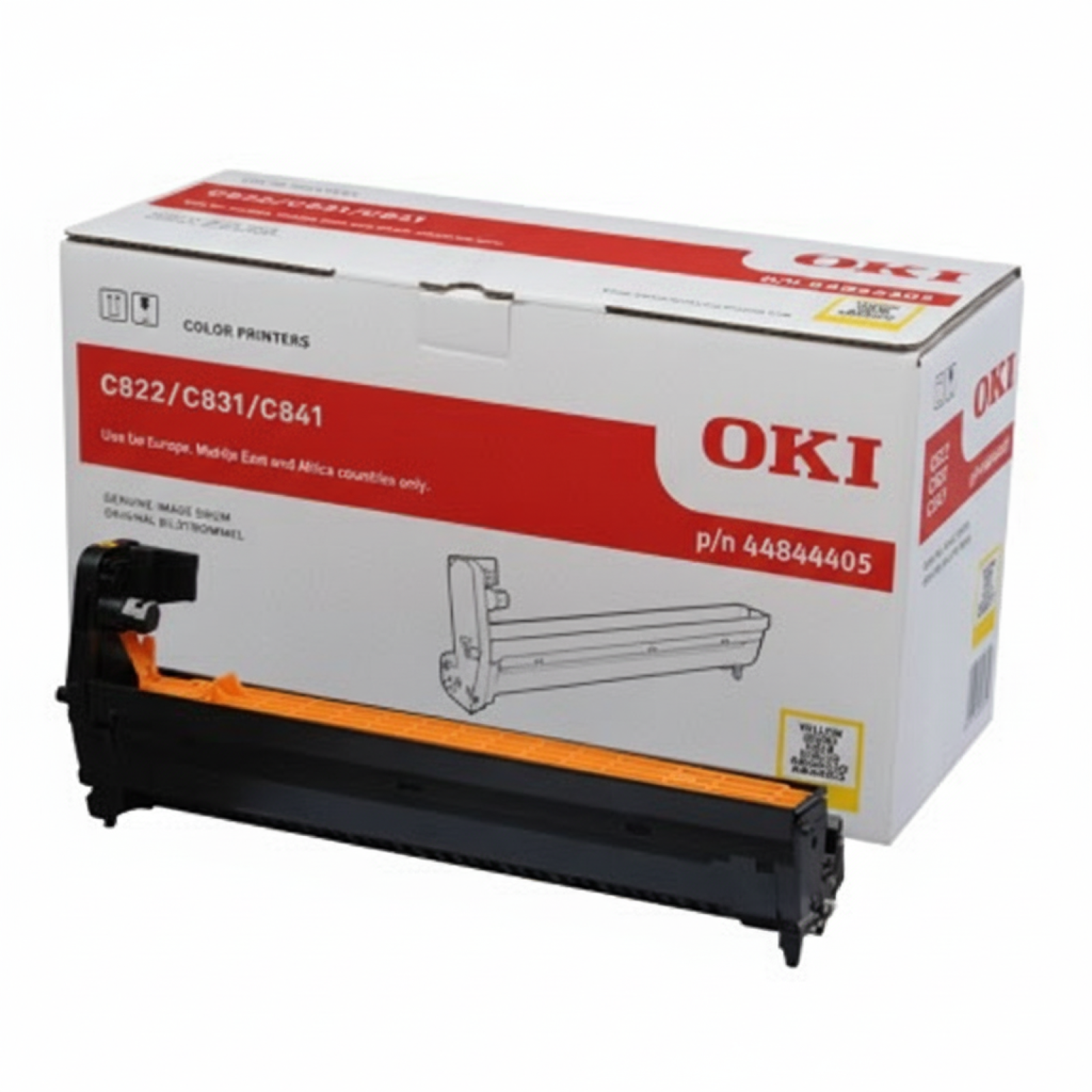 Original OEM Drum Unit Oki C822 (44844405) (Yellow)
