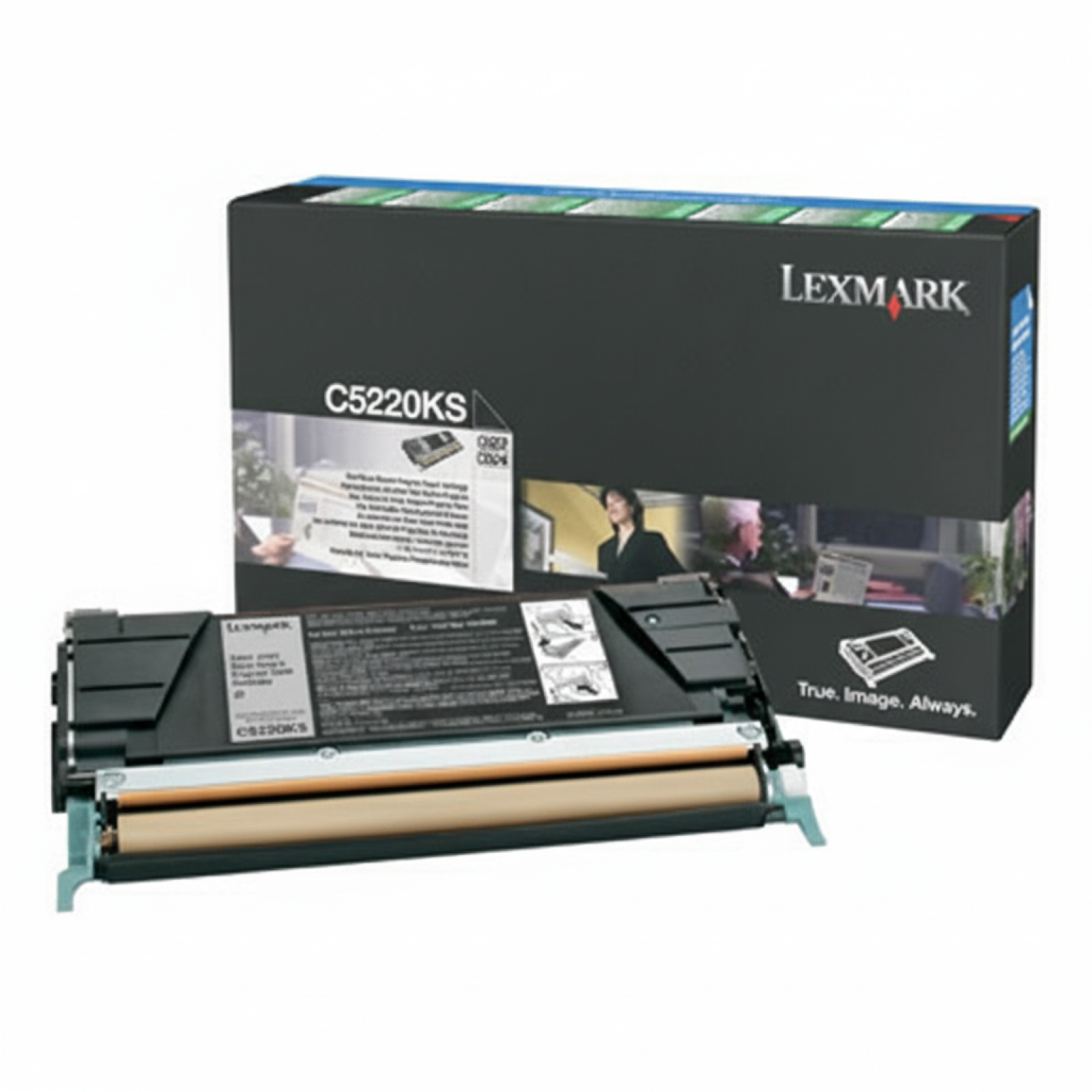 Original OEM Toner Lexmark C522 K (C5220KS) (Black)