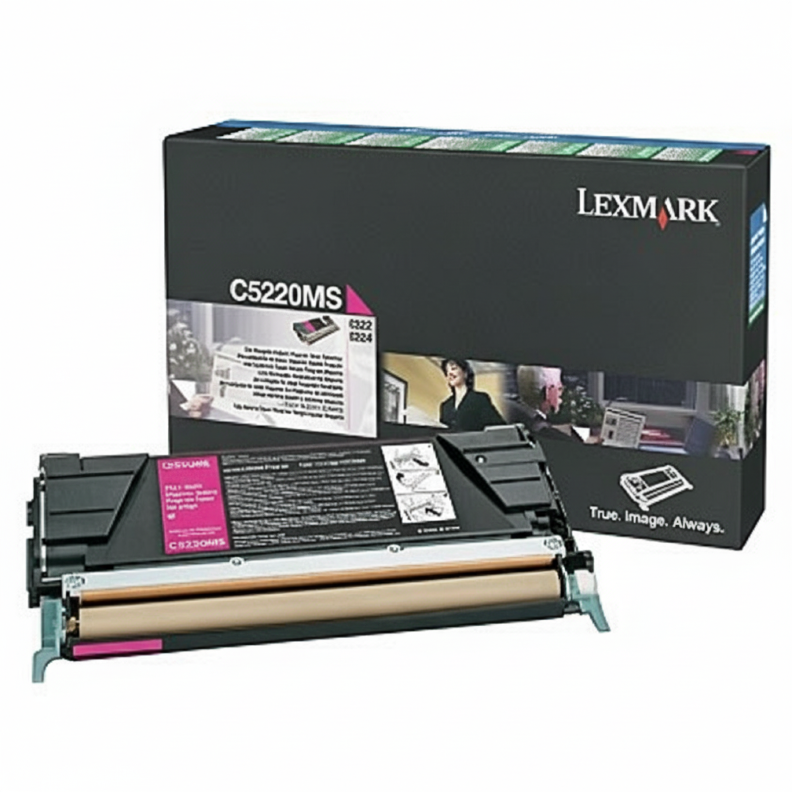 Original OEM Toner Lexmark C522 M (C5220MS) (Magenta)
