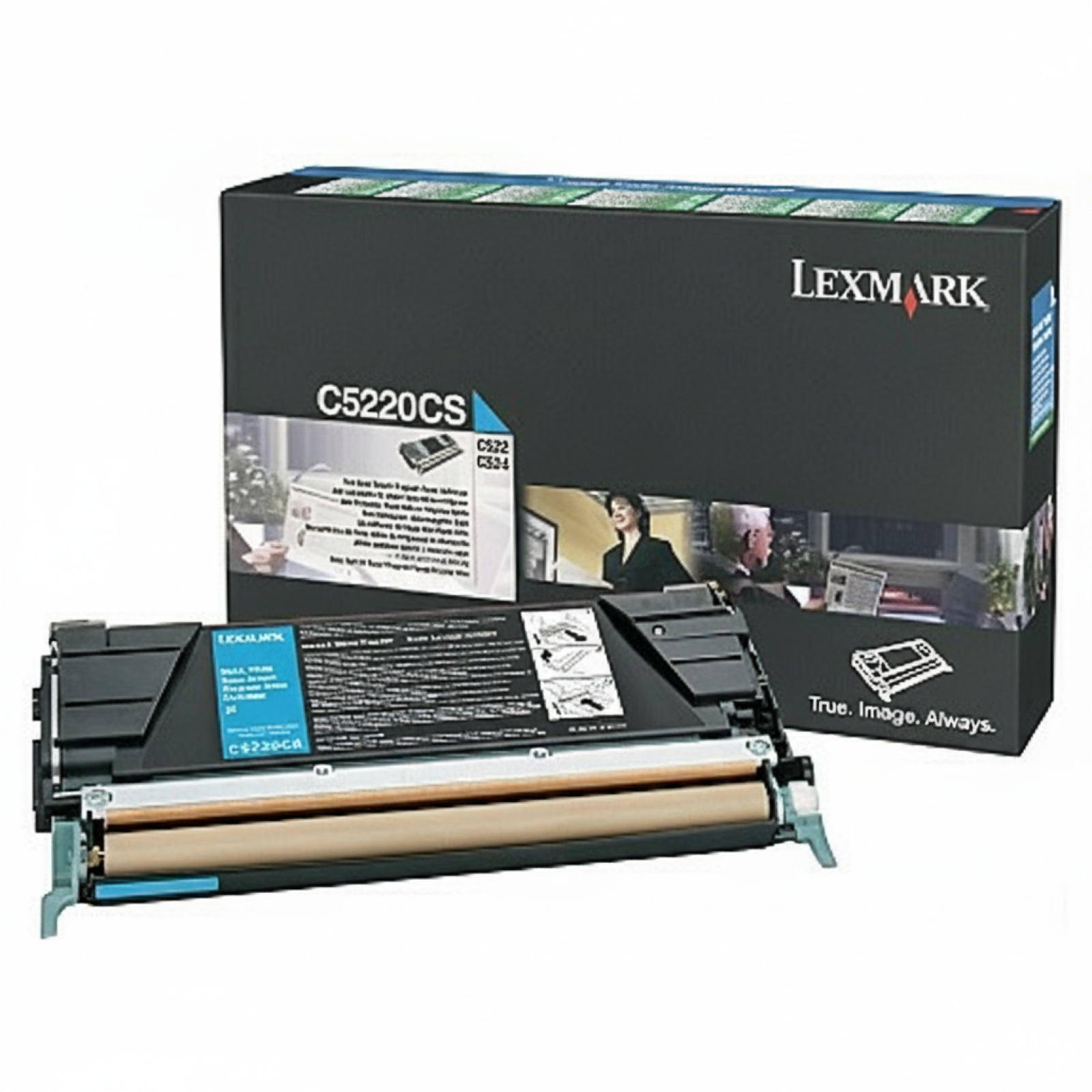 Original OEM Toner Lexmark C522 C (C5220CS) (Cyan)