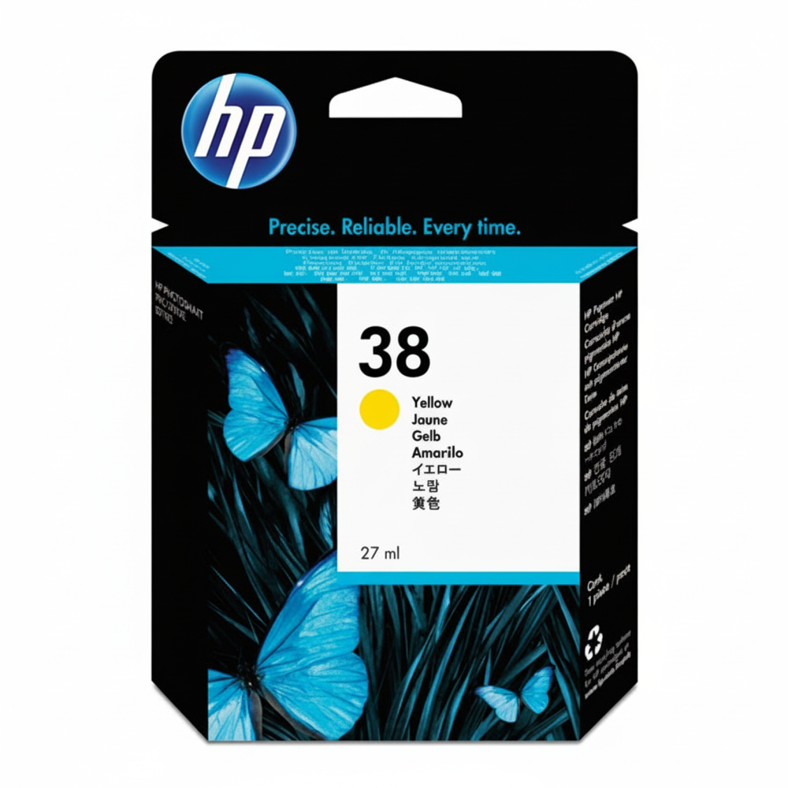 Original OEM Ink Cartridge HP 38 (C9417A) (Yellow)