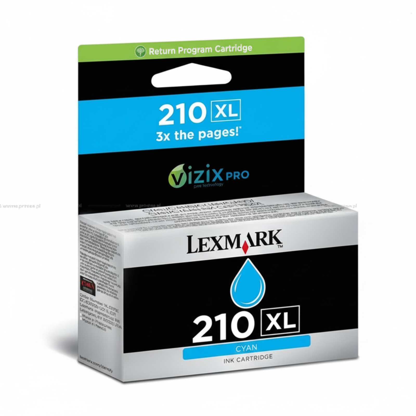 Original OEM Ink Cartridge Lexmark 210 XL (14L0175E) (Cyan)